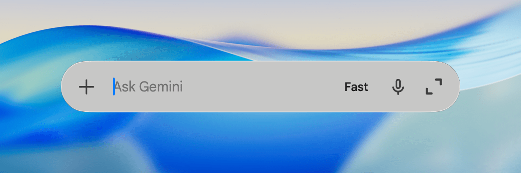 A Gemini mini window is available from the menu bar and a global hotkey.