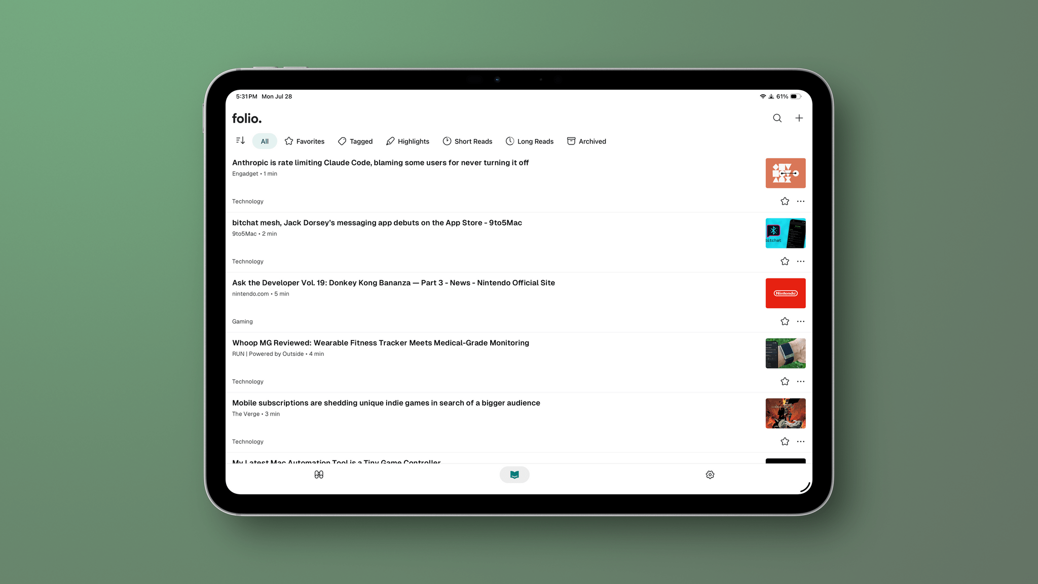 The iPad layout would probably work better divided into multiple columns when it's filling the full screen.
