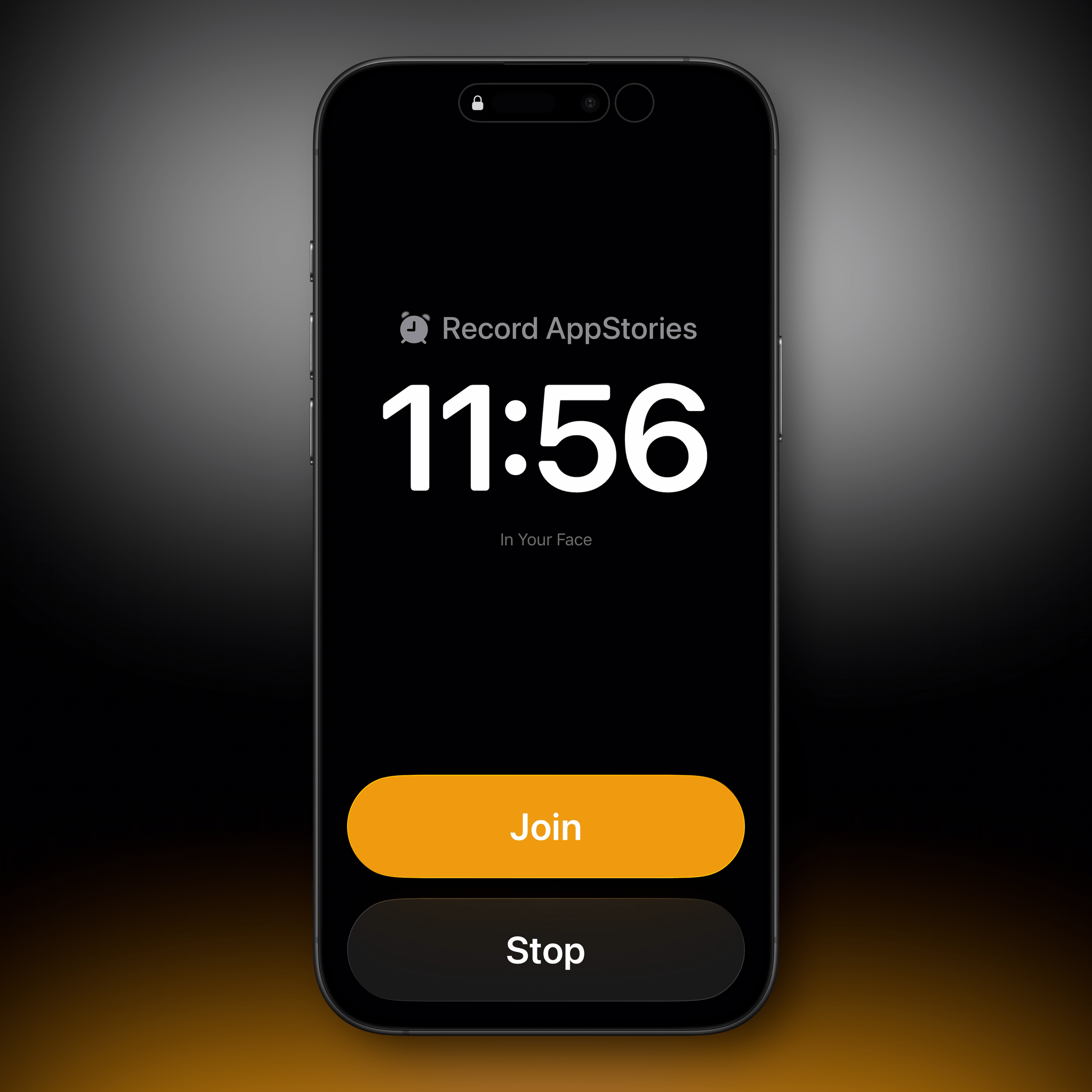 A full-screen alarm powered by AlarmKit.