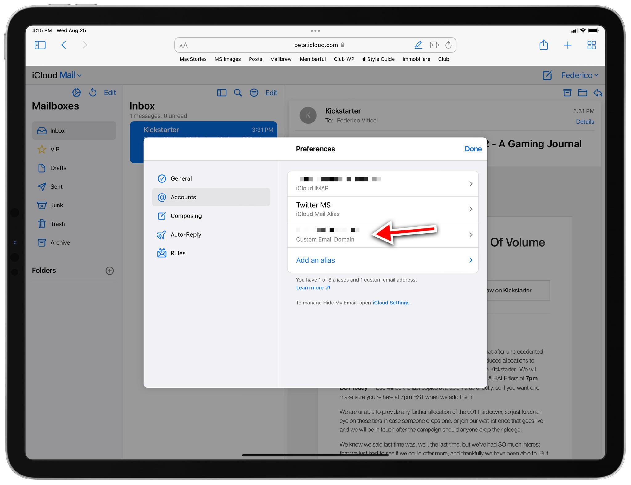 Three ways to add an iCloud.com address, even if you already have one