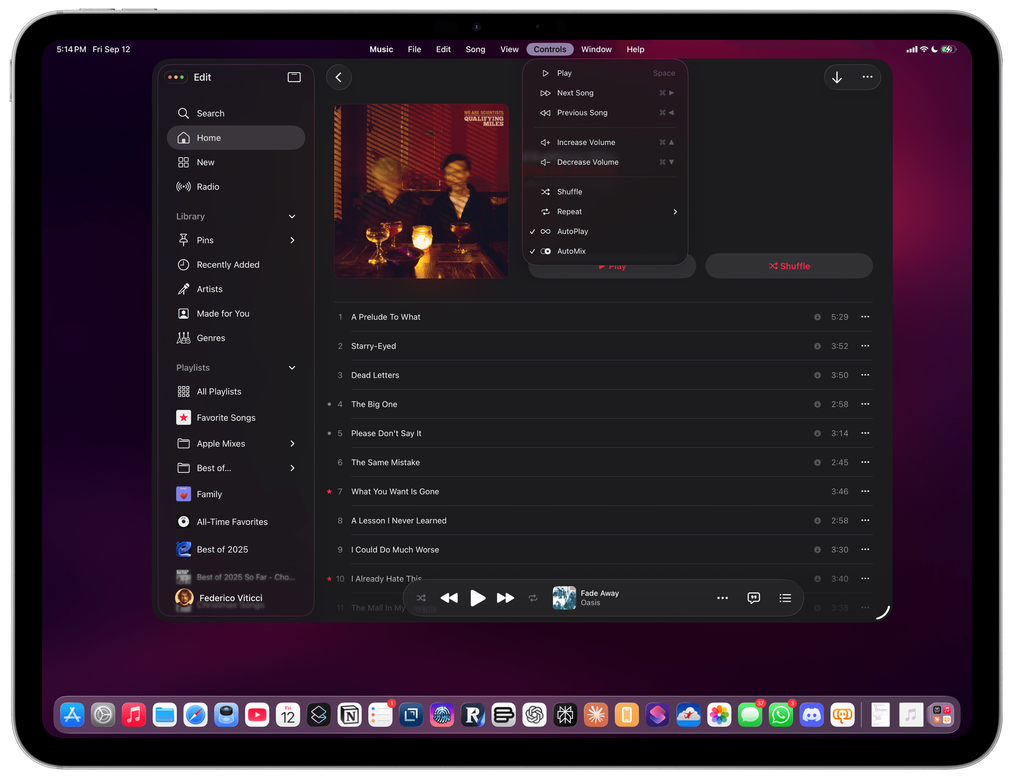 The new menu bar in iPadOS 26.