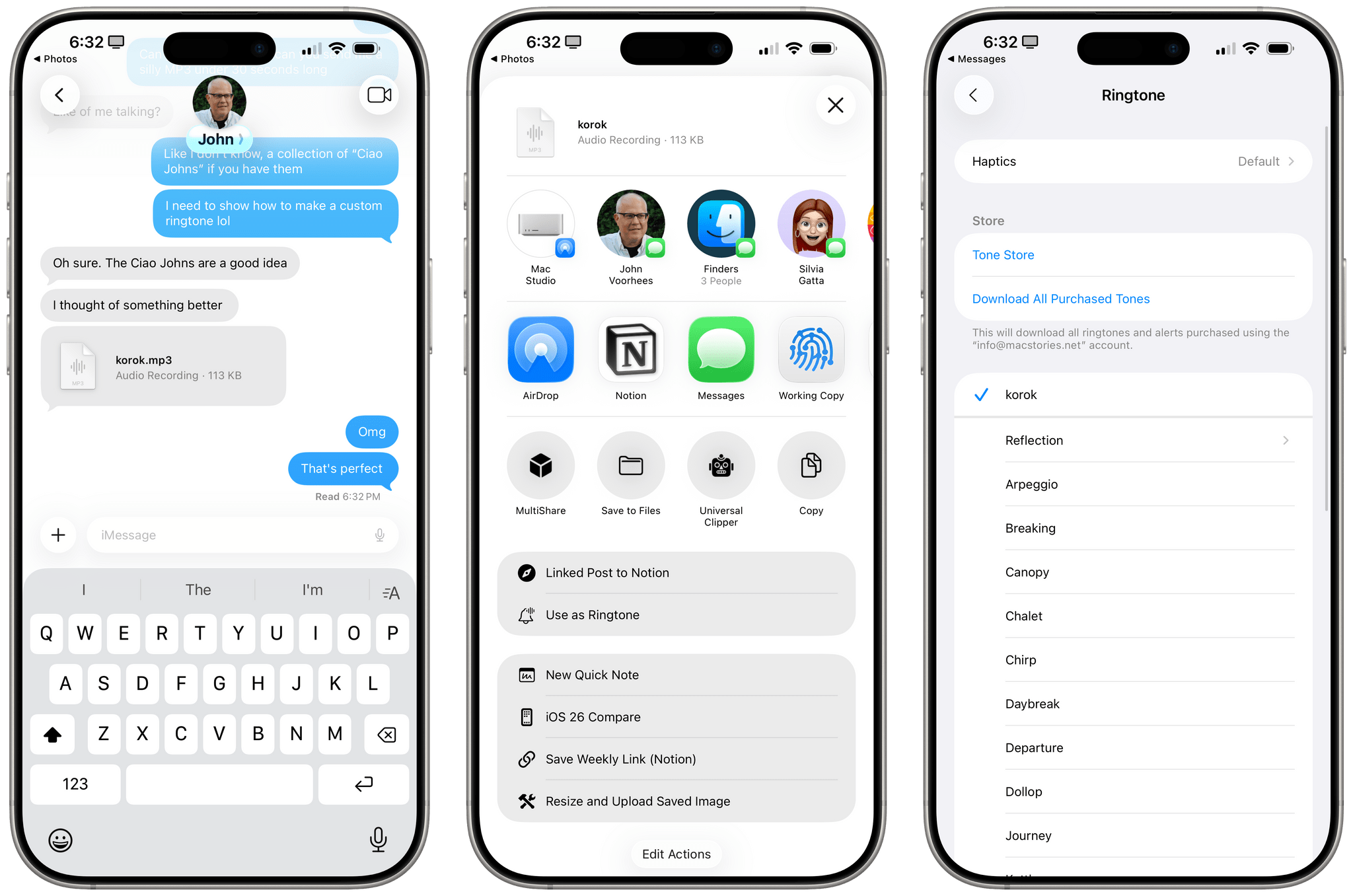 Making custom ringtones in iOS 26. We’re so back.