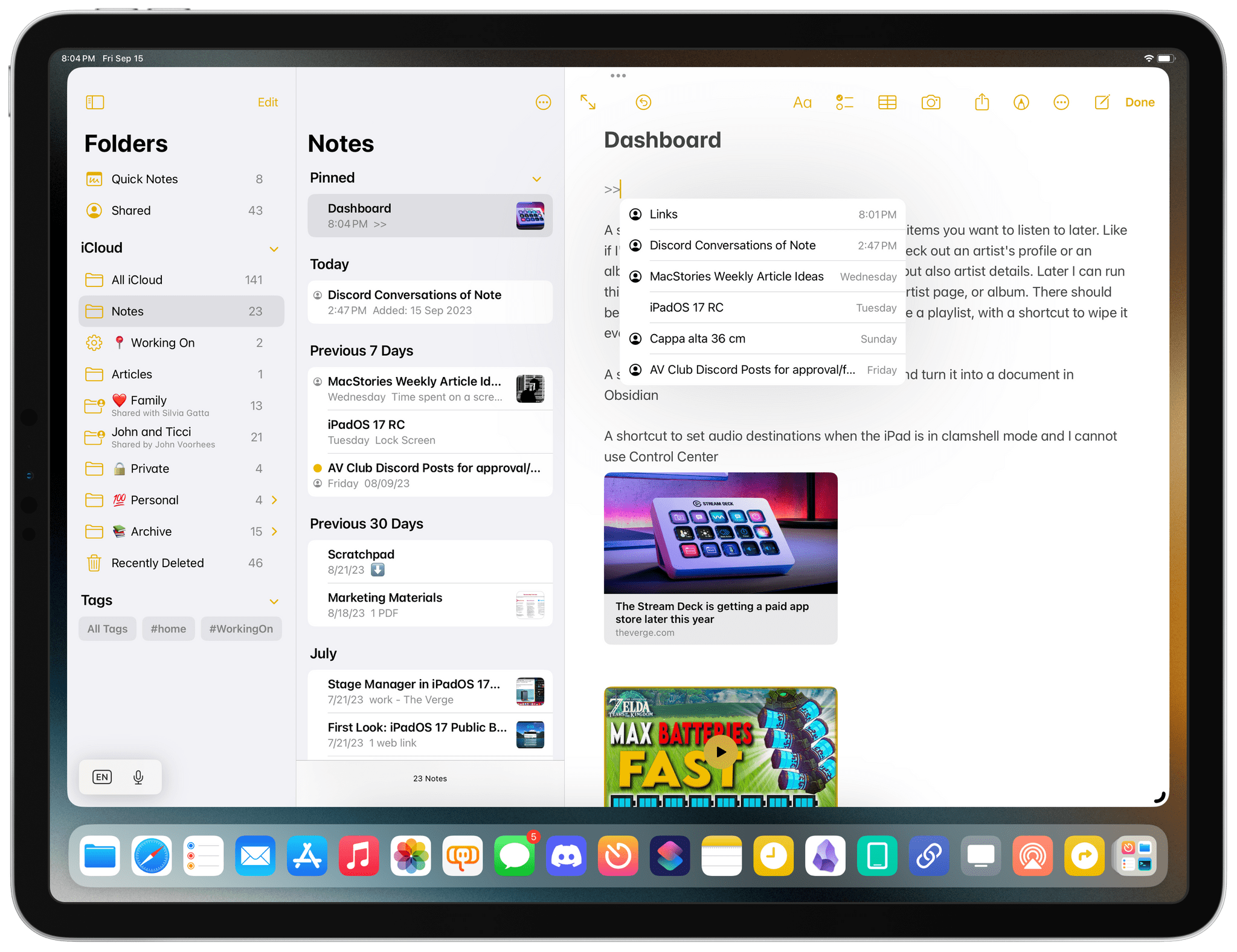 Notes - MacStories