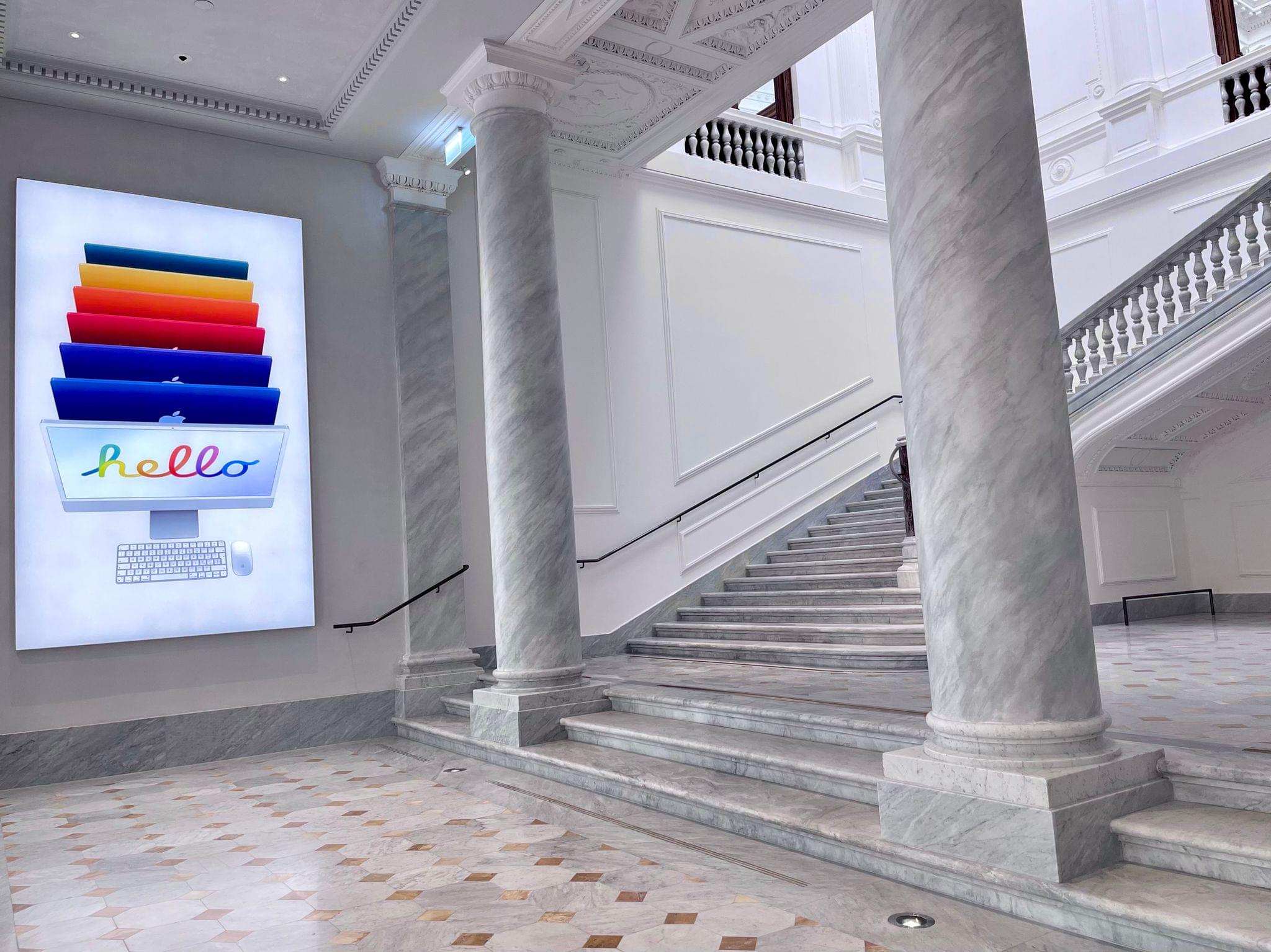 Inside Apple Grand Central retail: The Apple Store on a balcony