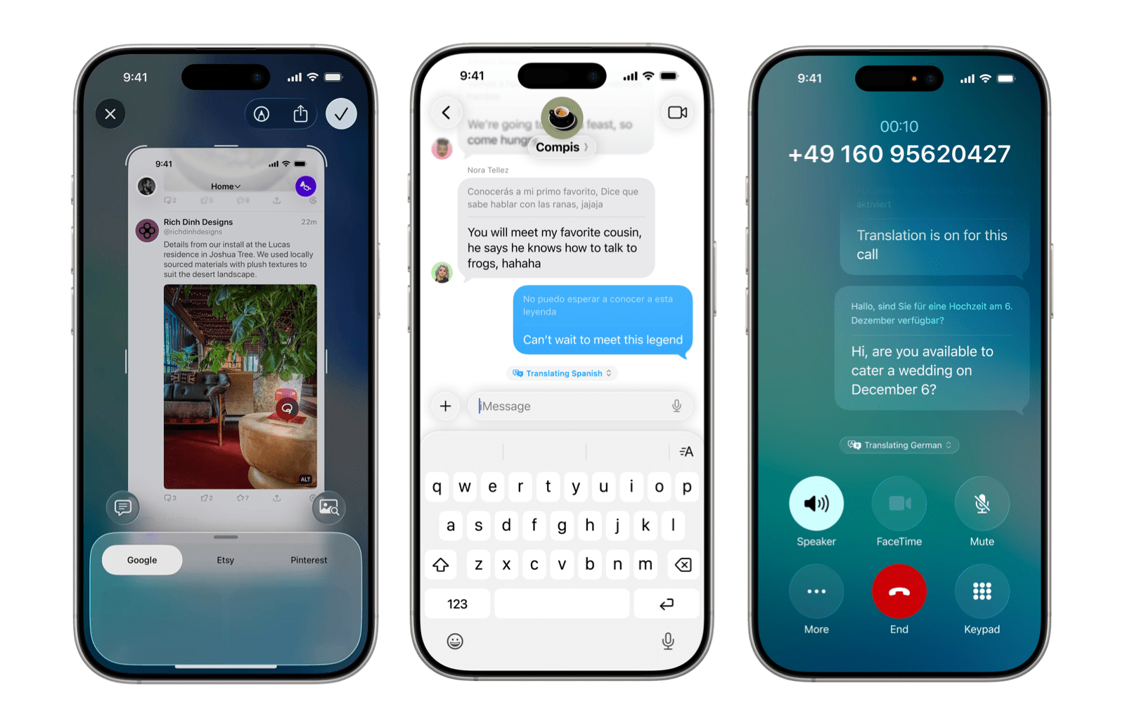 Apple Intelligence features are limited to newer iPhone models. Source: Apple.