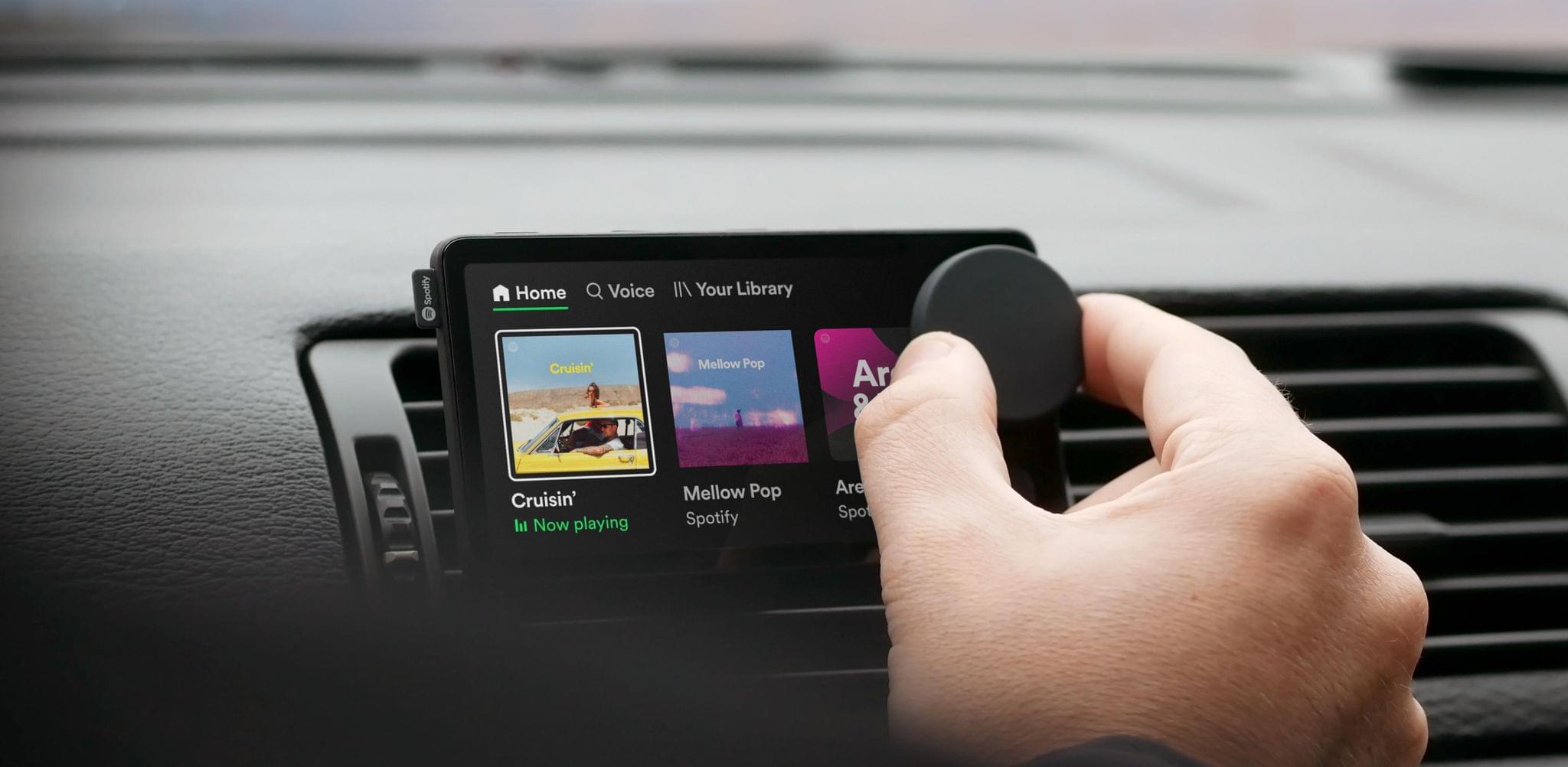 photo of Spotify Announces Car Thing: Dedicated Audio Streaming Hardware for Drivers image