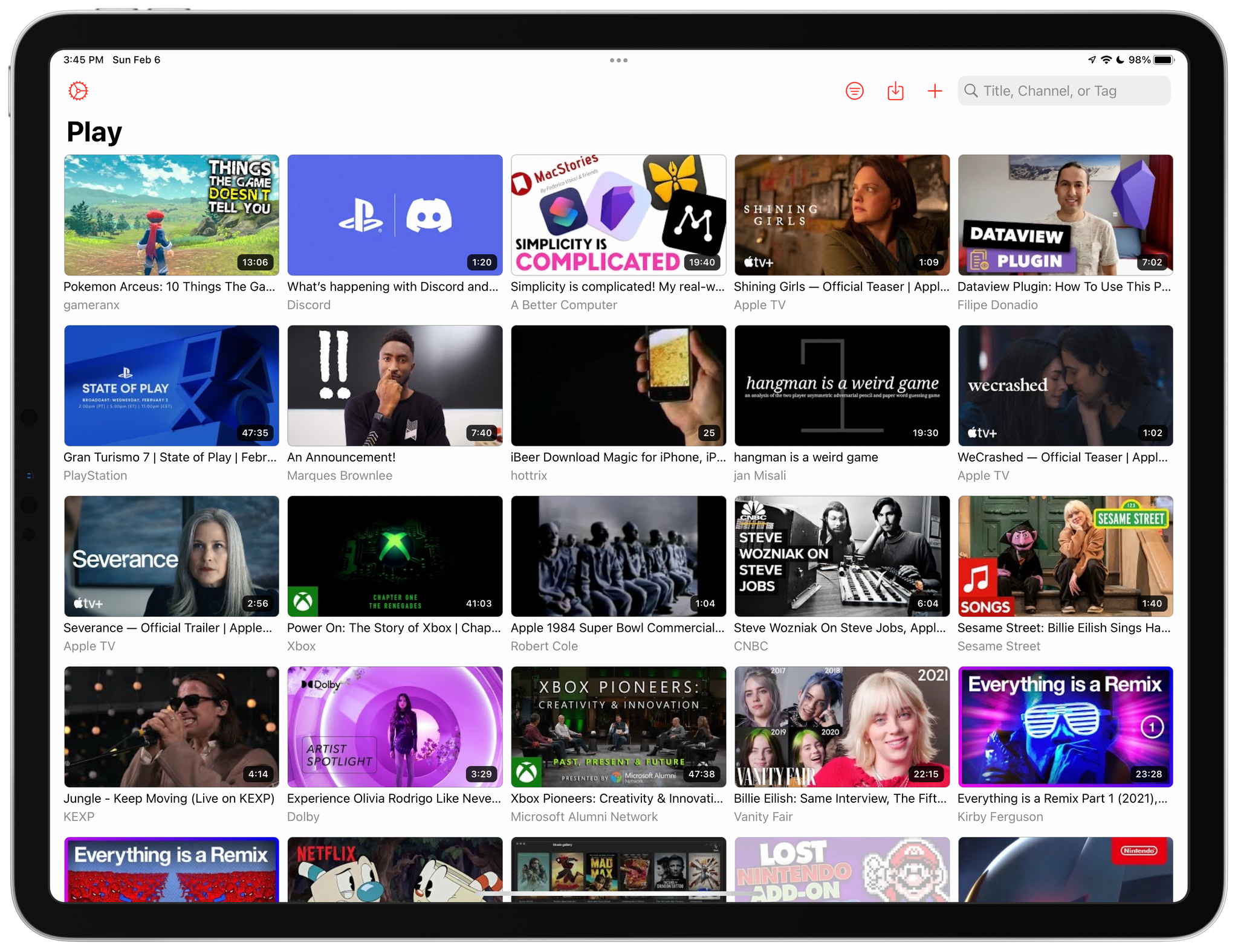 Play A Fantastic Utility for Saving and Organizing YouTube Videos