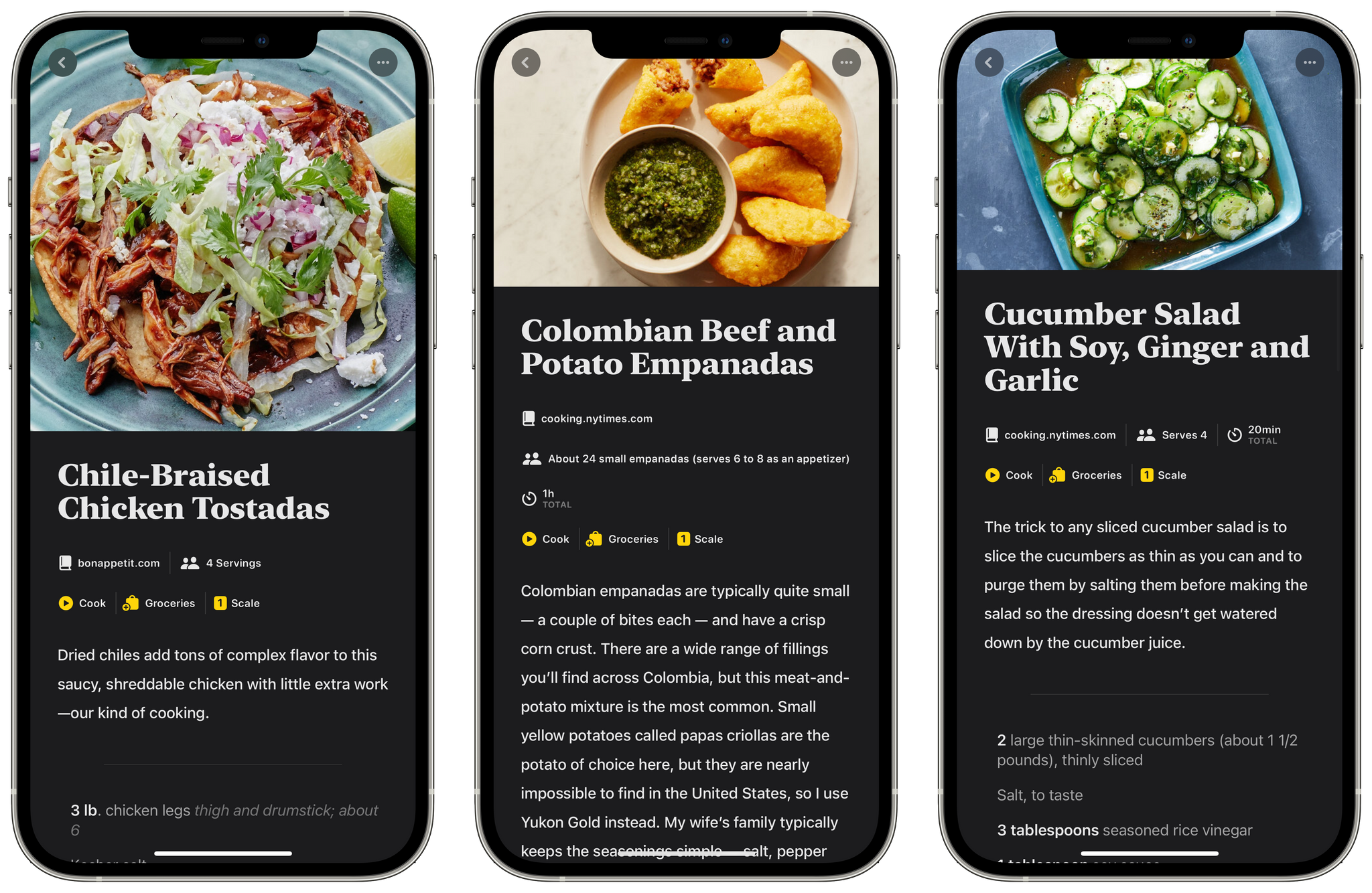 Its smaller screen isn't ideal for cooking, but the iPhone is an excellent way to find new recipes.