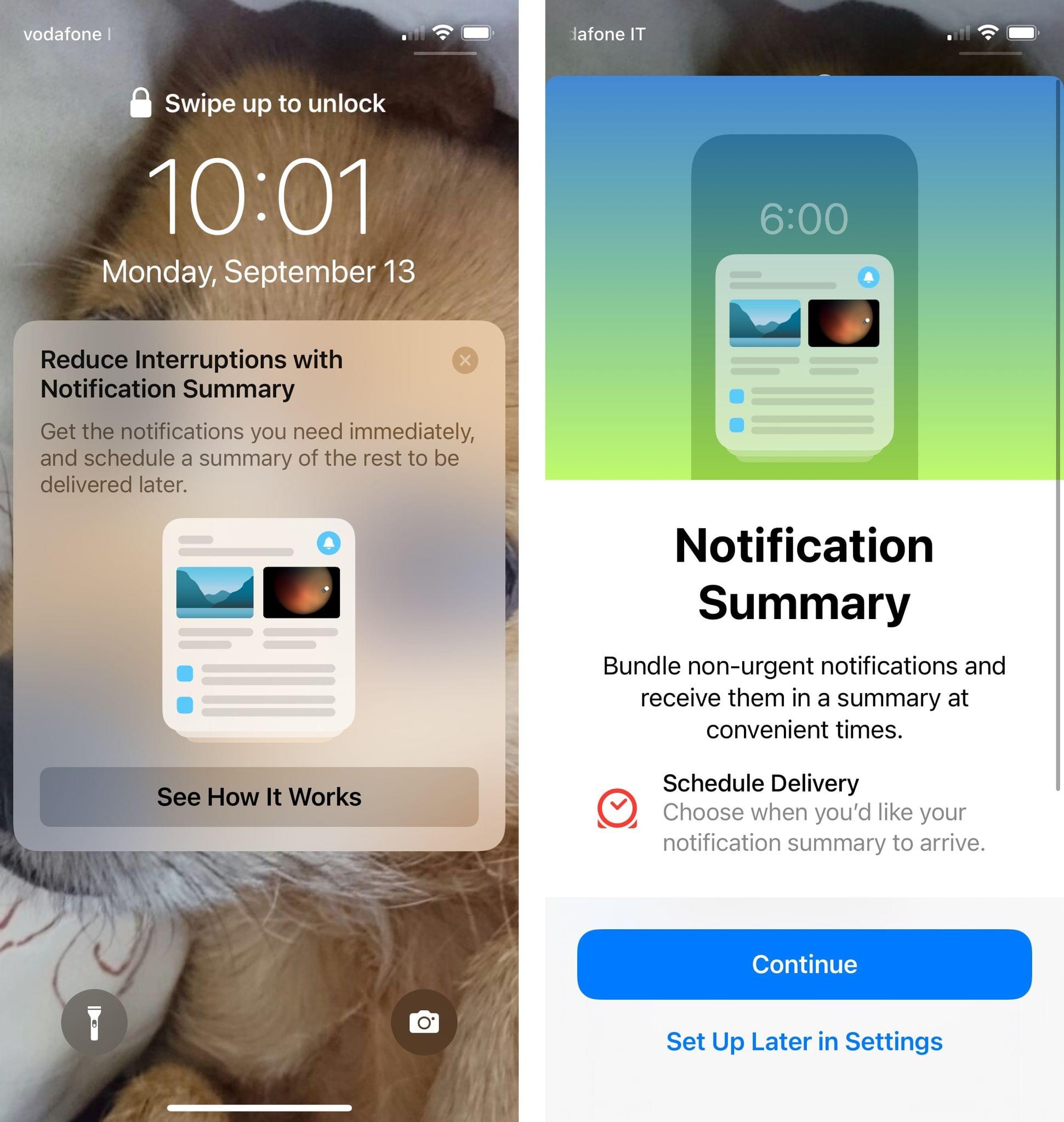 This is how iOS 15 will tell you about the Notification Summary for the first time.