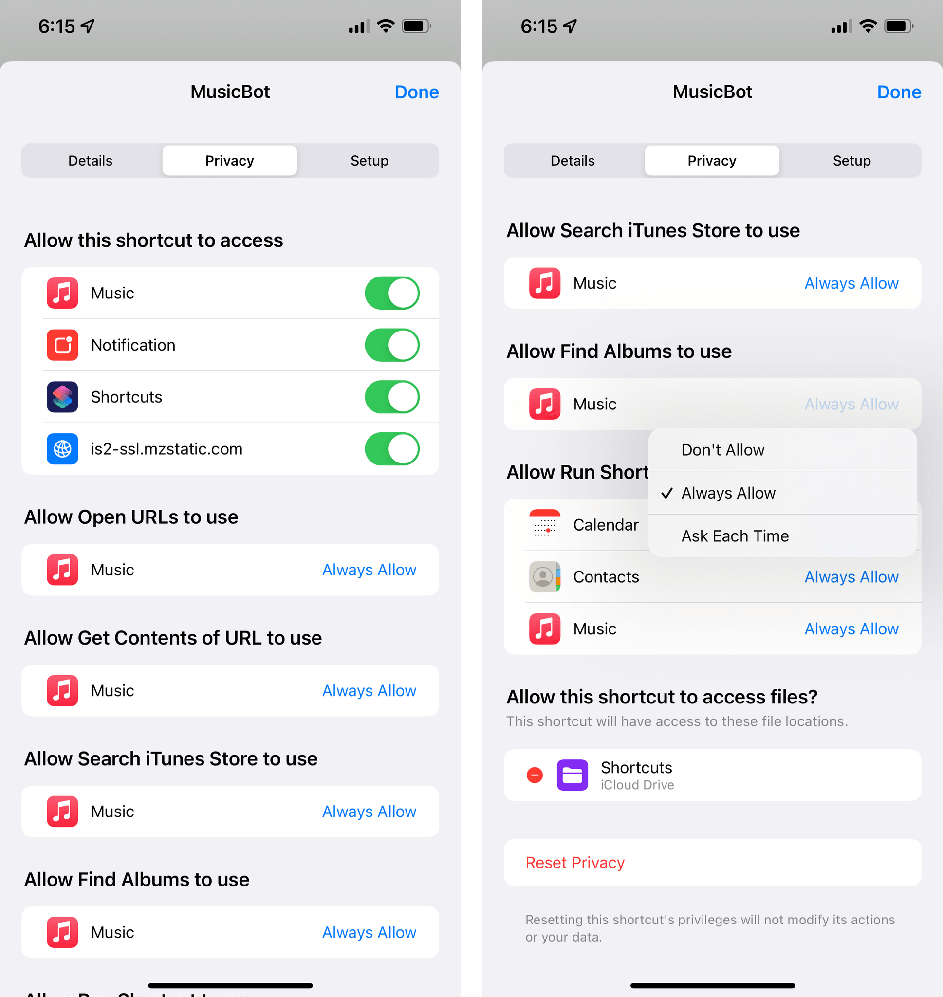 The new Privacy screen in iOS 15.