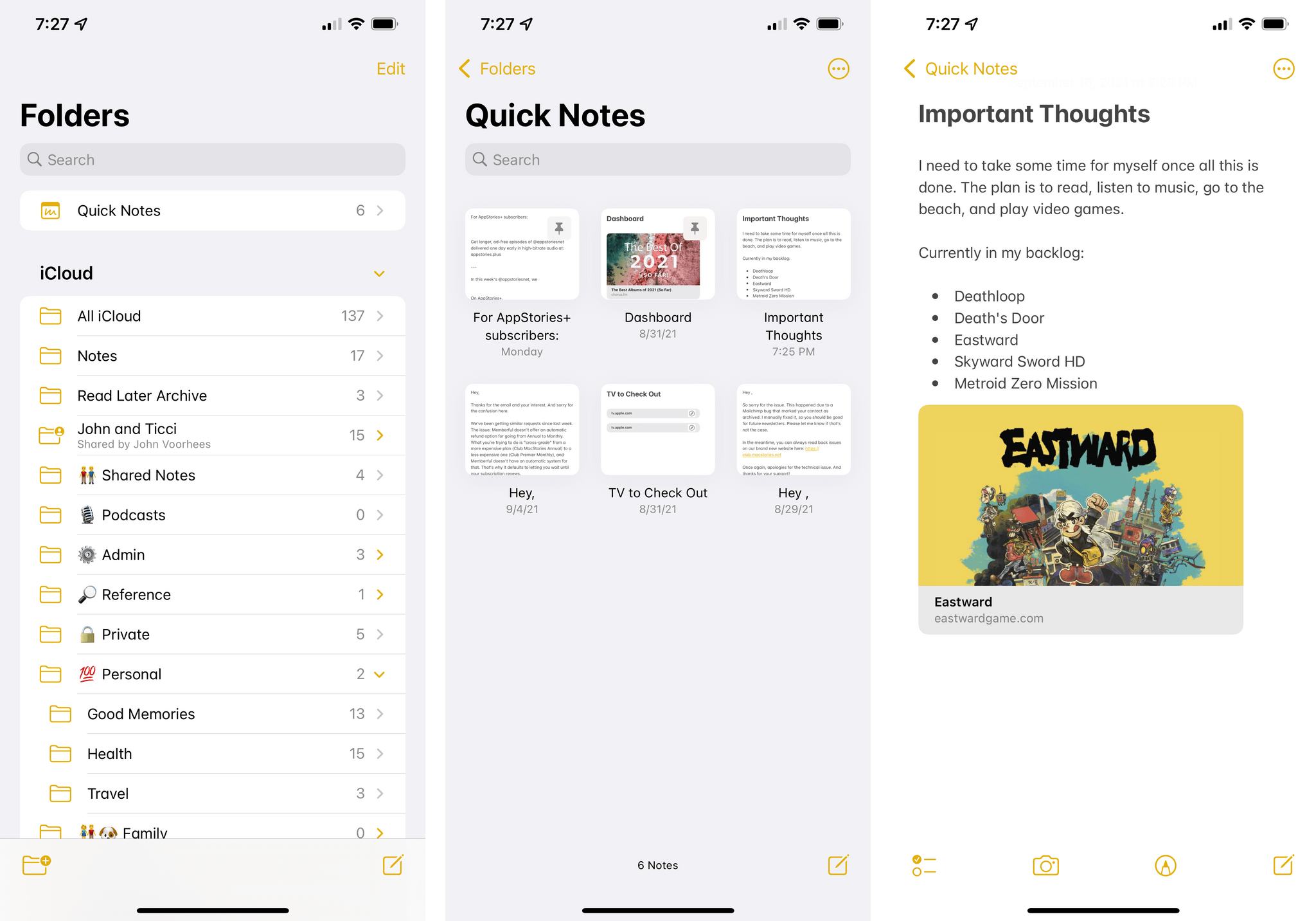 You can view Quick Notes on iPhone, and you can edit them or create new ones, but only inside the Notes app.