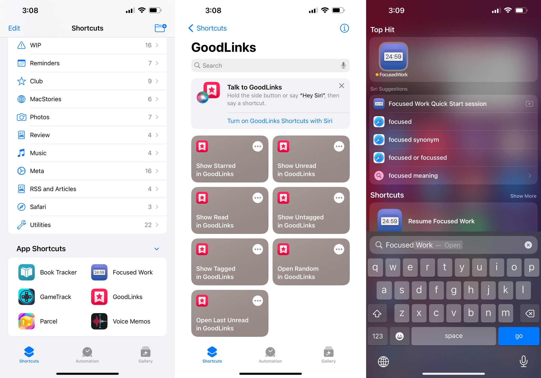 App Shortcuts in iOS 16.