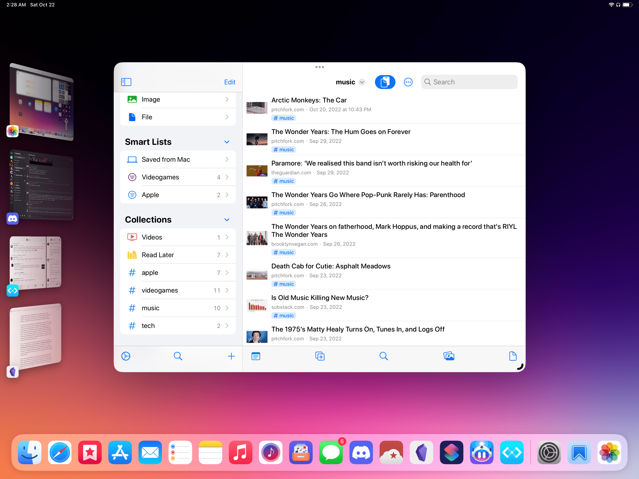 Every time you click on an app, Stage Manager creates a separate workspace for it instead of opening it alongside your other apps.