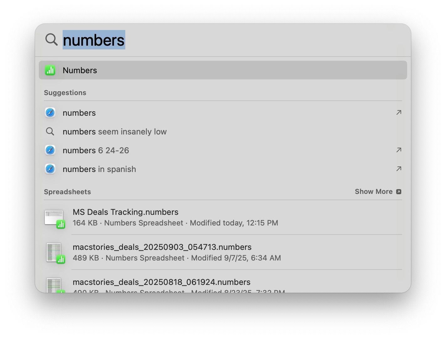 Launching Numbers under Sequoia.