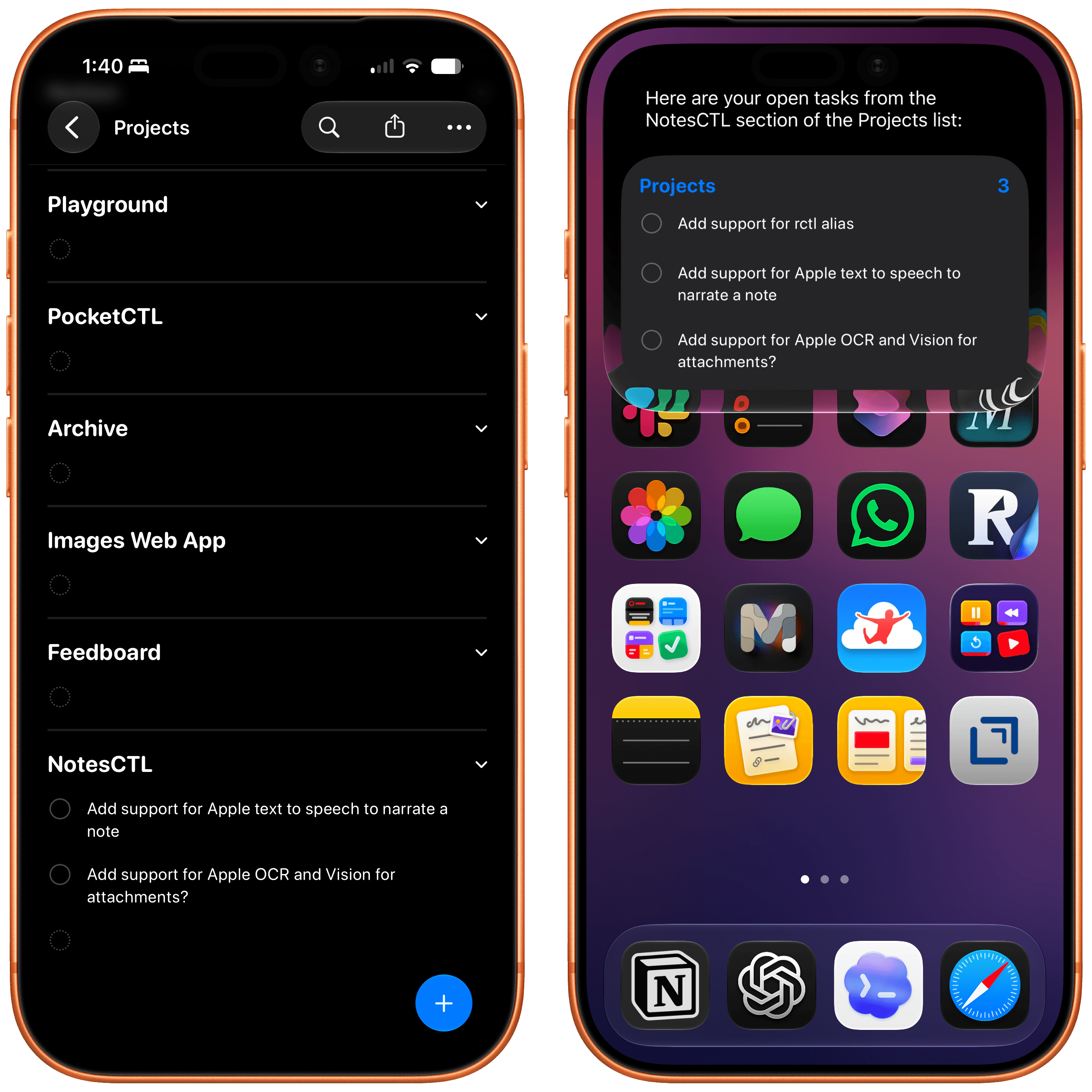 Siri AI can finally show me tasks from sections of lists…too bad it also included a task from another section.