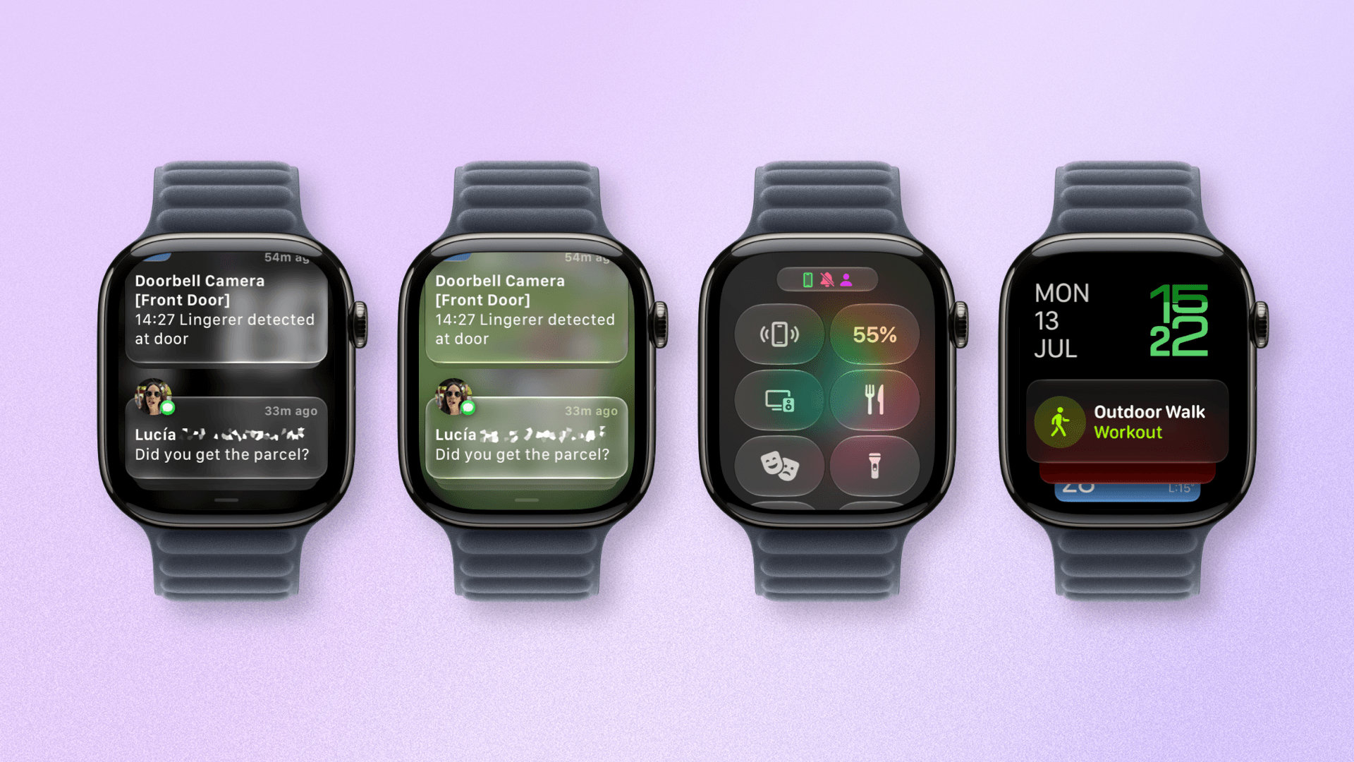 Liquid Glass is more legible in watchOS 27.