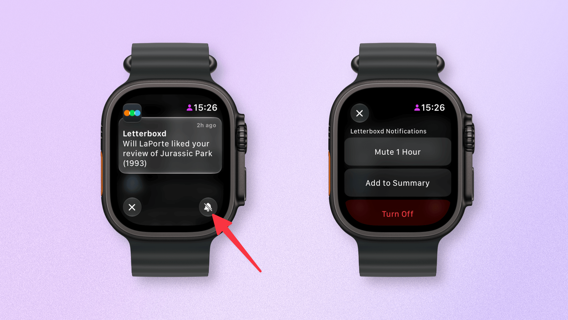 Better access to notification controls.