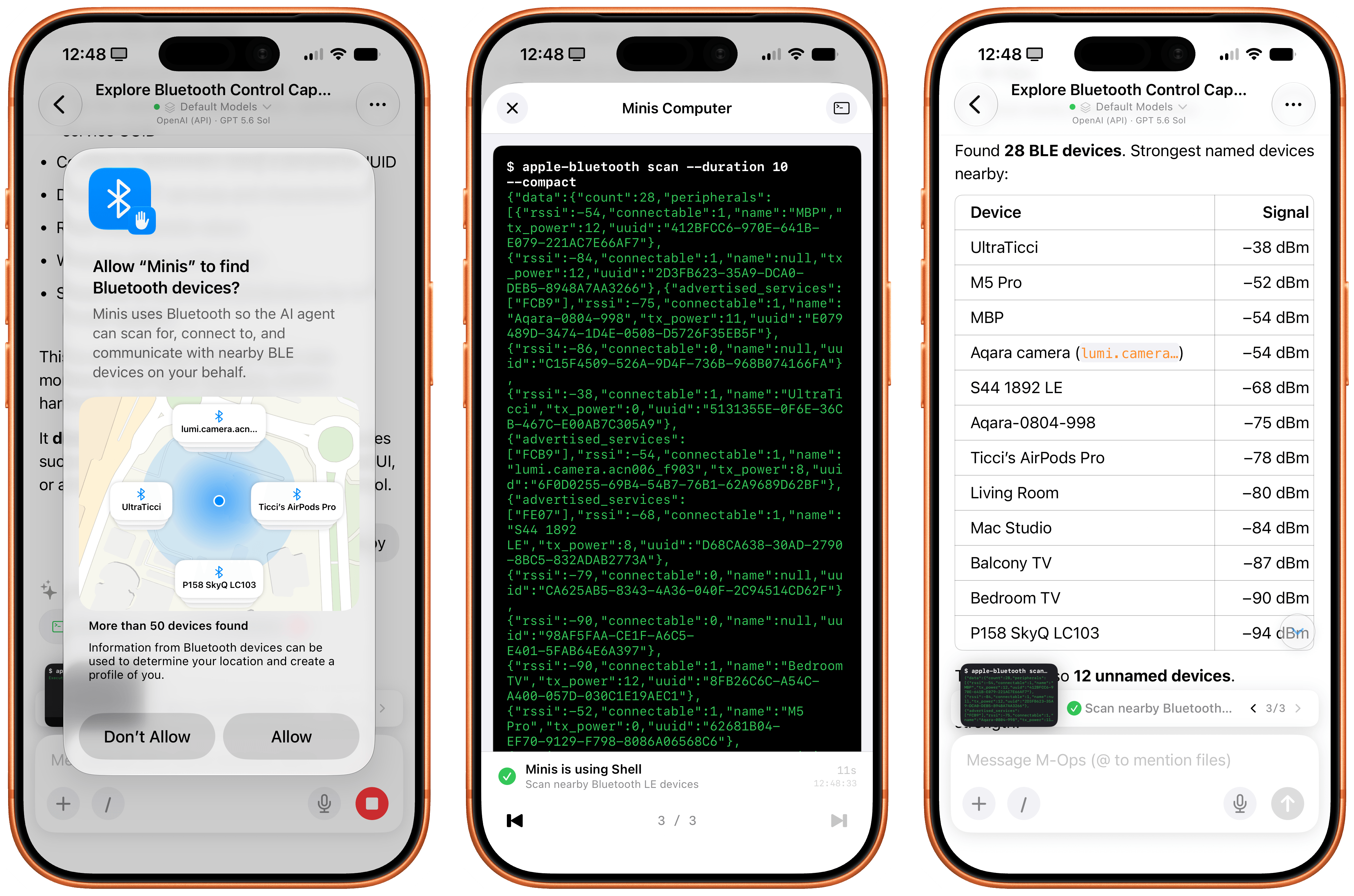 Working with the Bluetooth CLI in Minis.