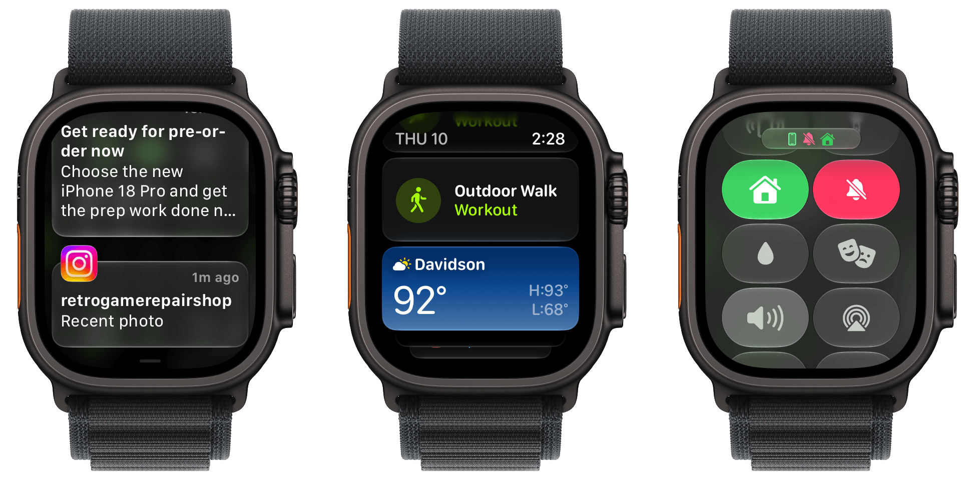 Notifications, Smart Stack suggestions, and Control Center are all easier to read in watchOS 27.