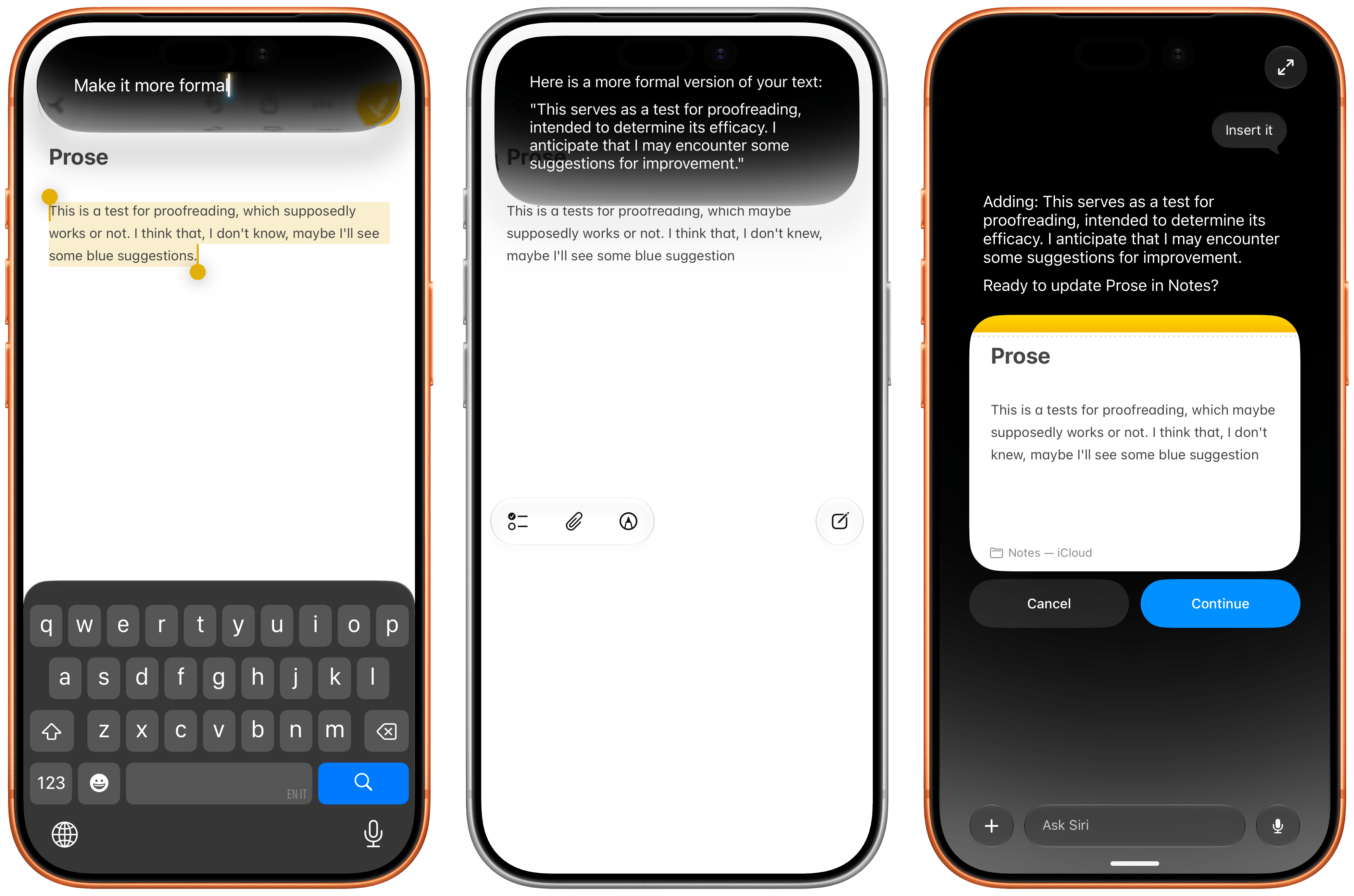 You can just do anything with text using the new Siri.