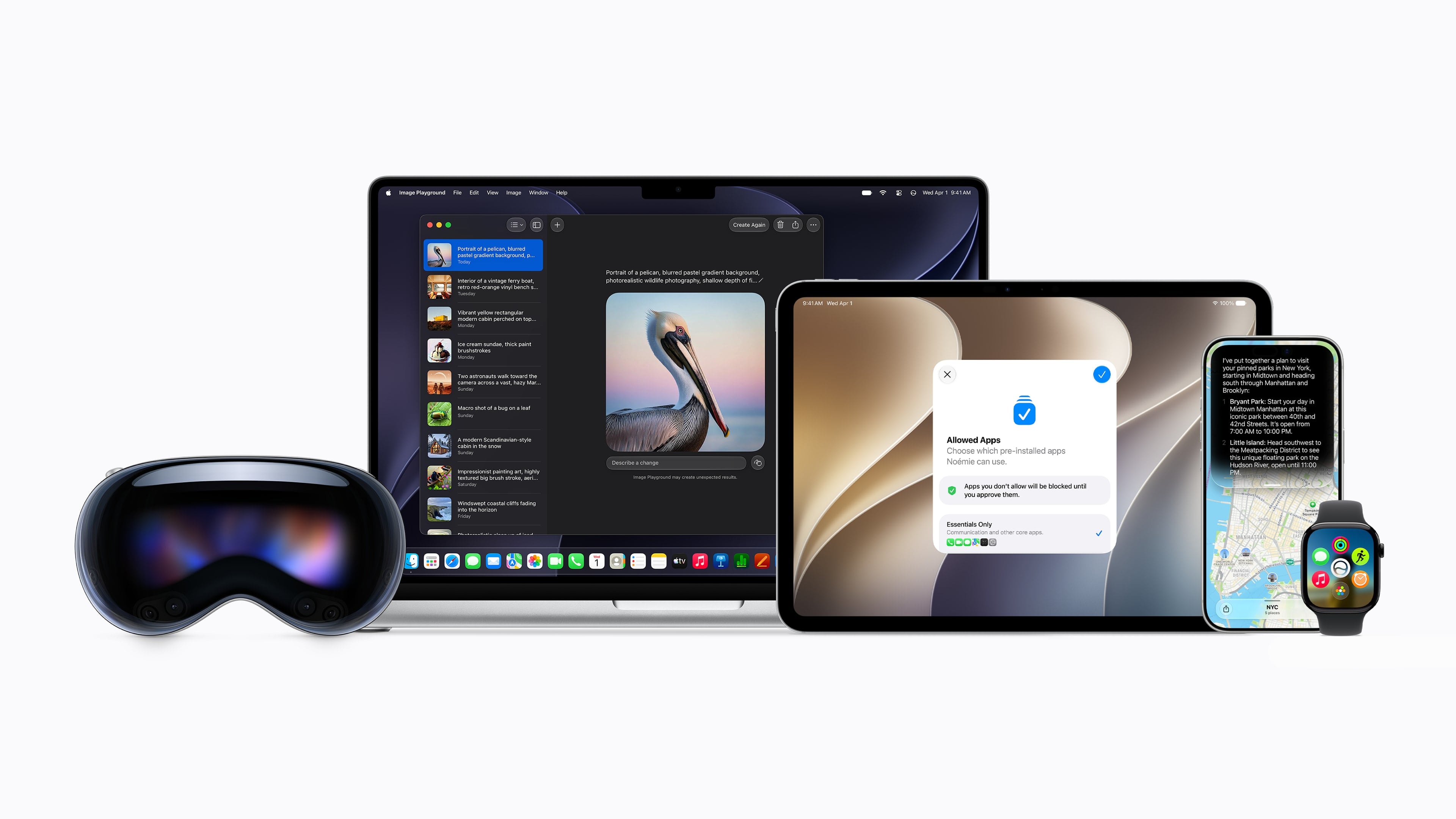 Apple Intelligence spans all of Apple's platforms. Source: Apple.