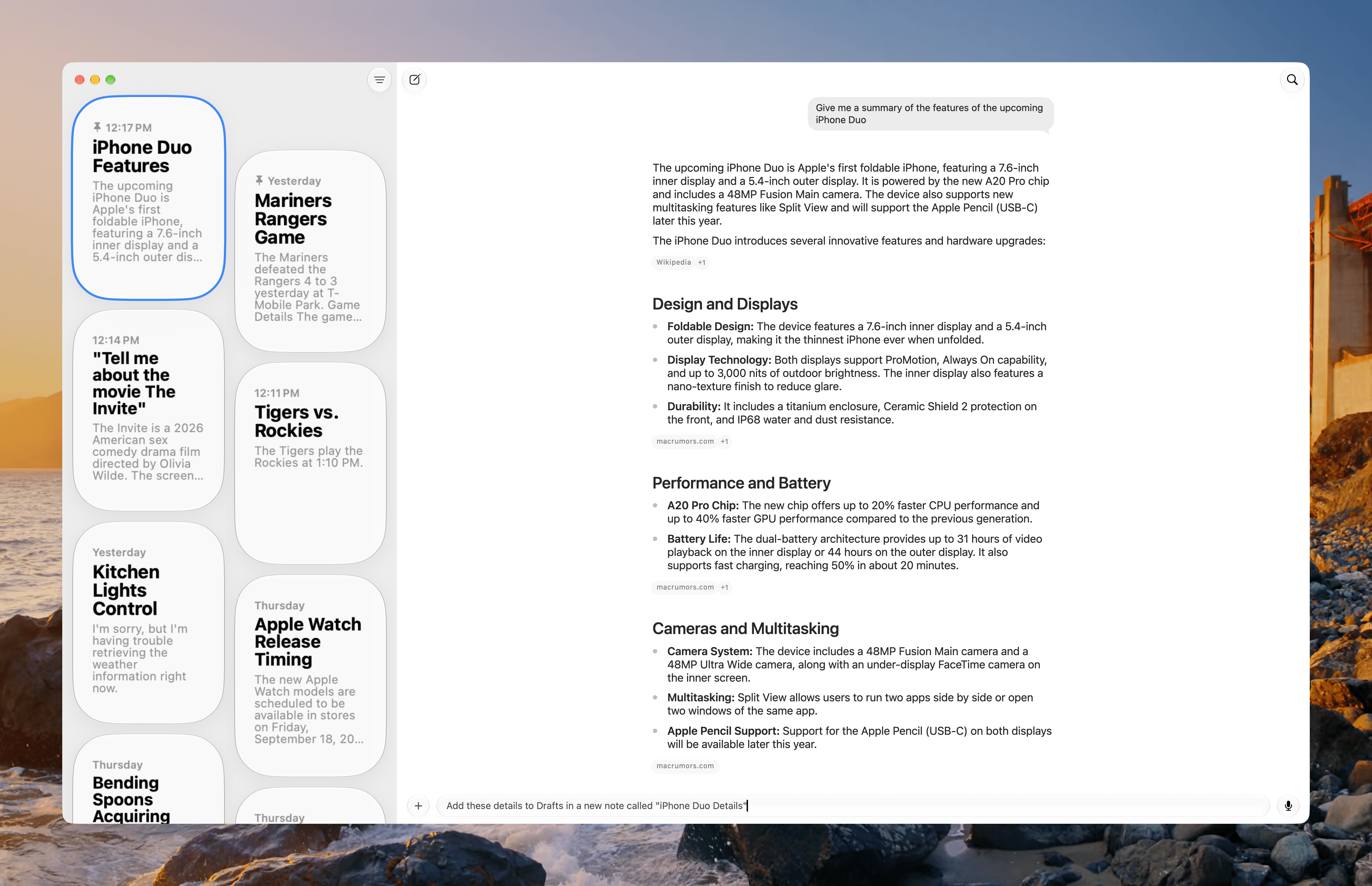 Siri can be used for research.