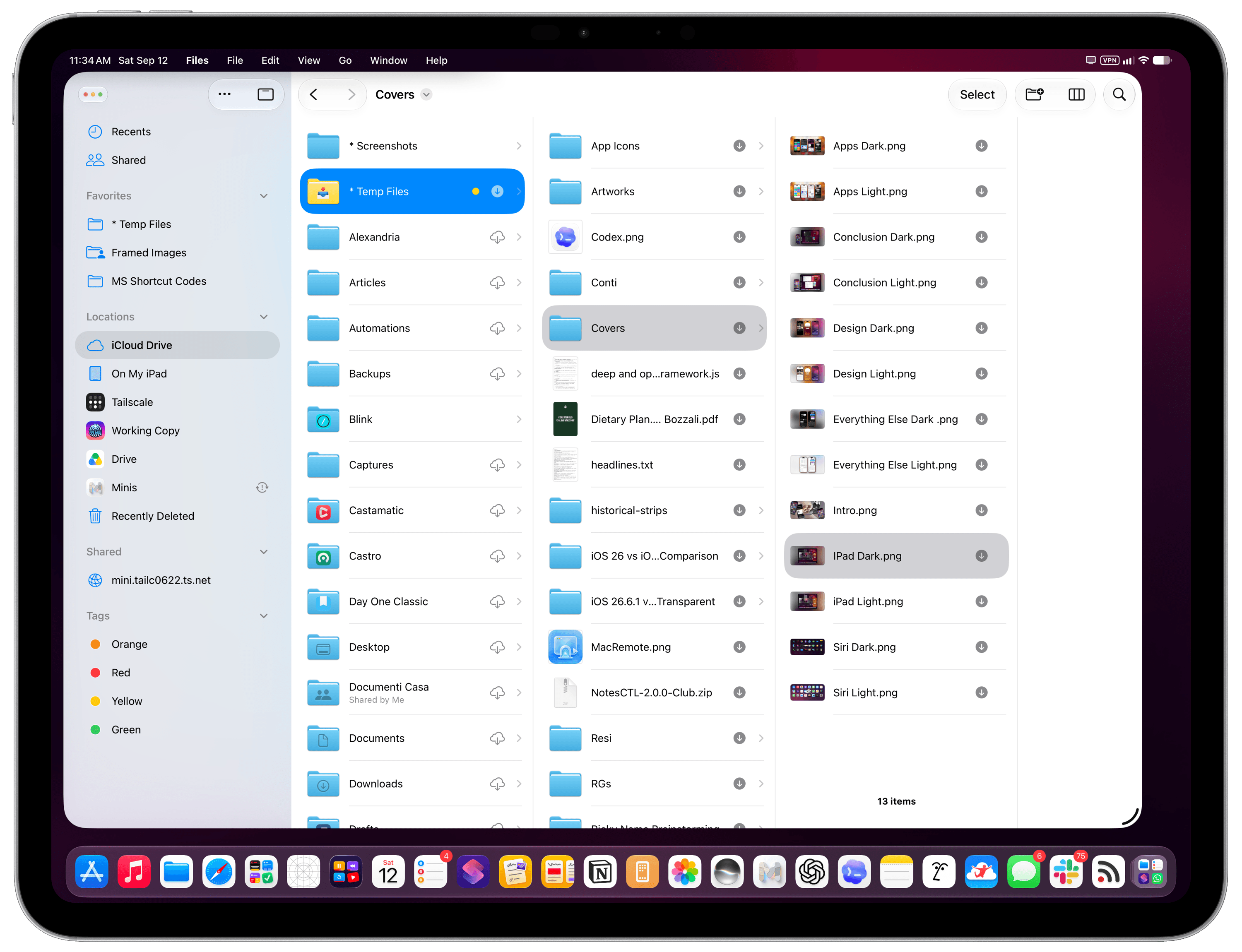 The “new” iPadOS 27 sidebars.