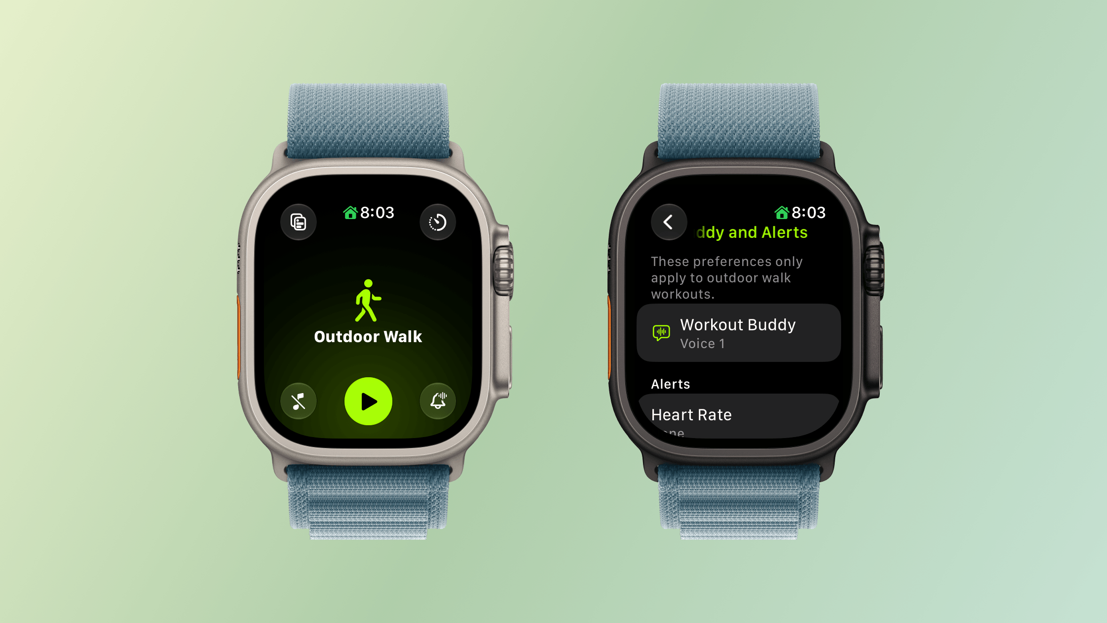You can leave your iPhone at home and still use Workout Buddy.