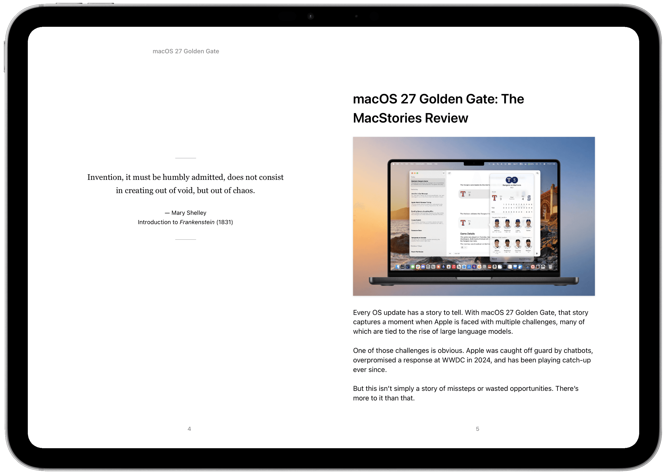 The eBook version of the macOS 27 review
