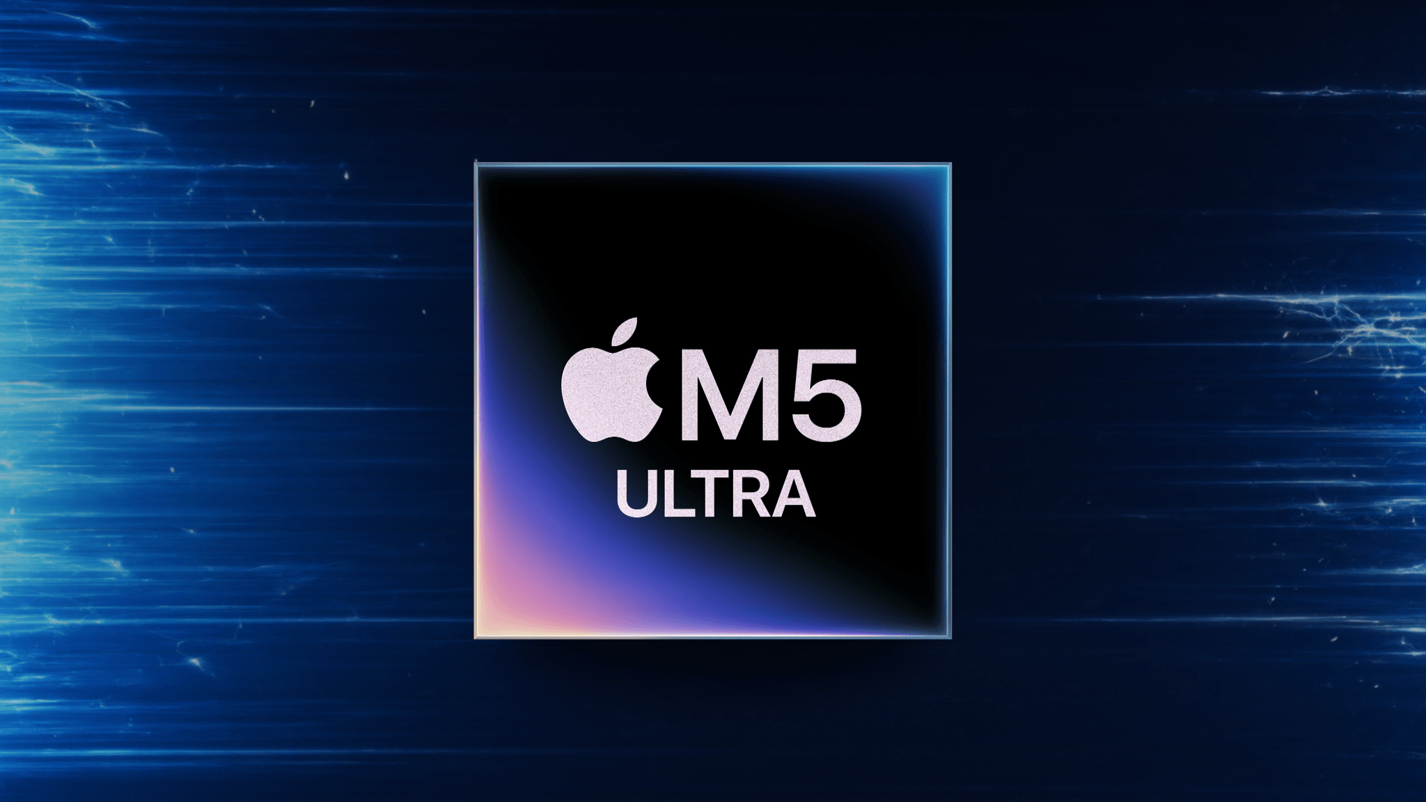 I do not usually rely on image generation, but for the sake of this review: the M5 Ultra chip is an official Apple asset; the wallpaper behind it was generated by Qwen-Image-2.1 locally on the M5 Ultra in 180 seconds, with peak RAM usage of 78 GB.