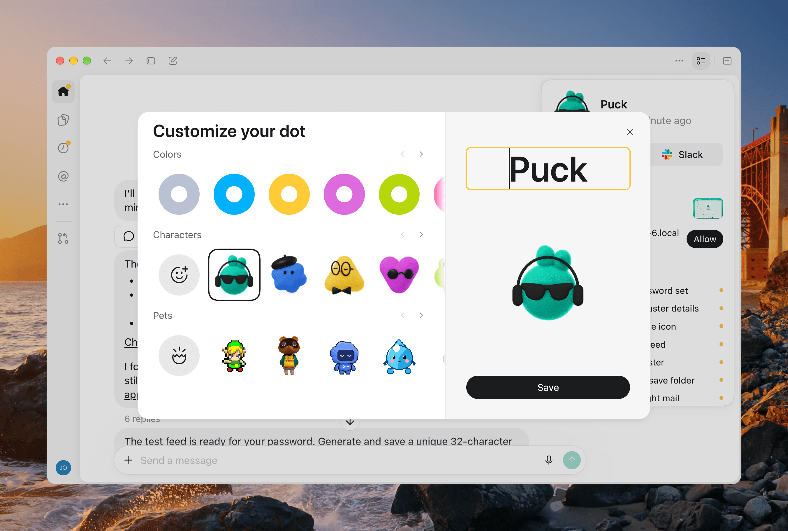 Customizing my Dot.