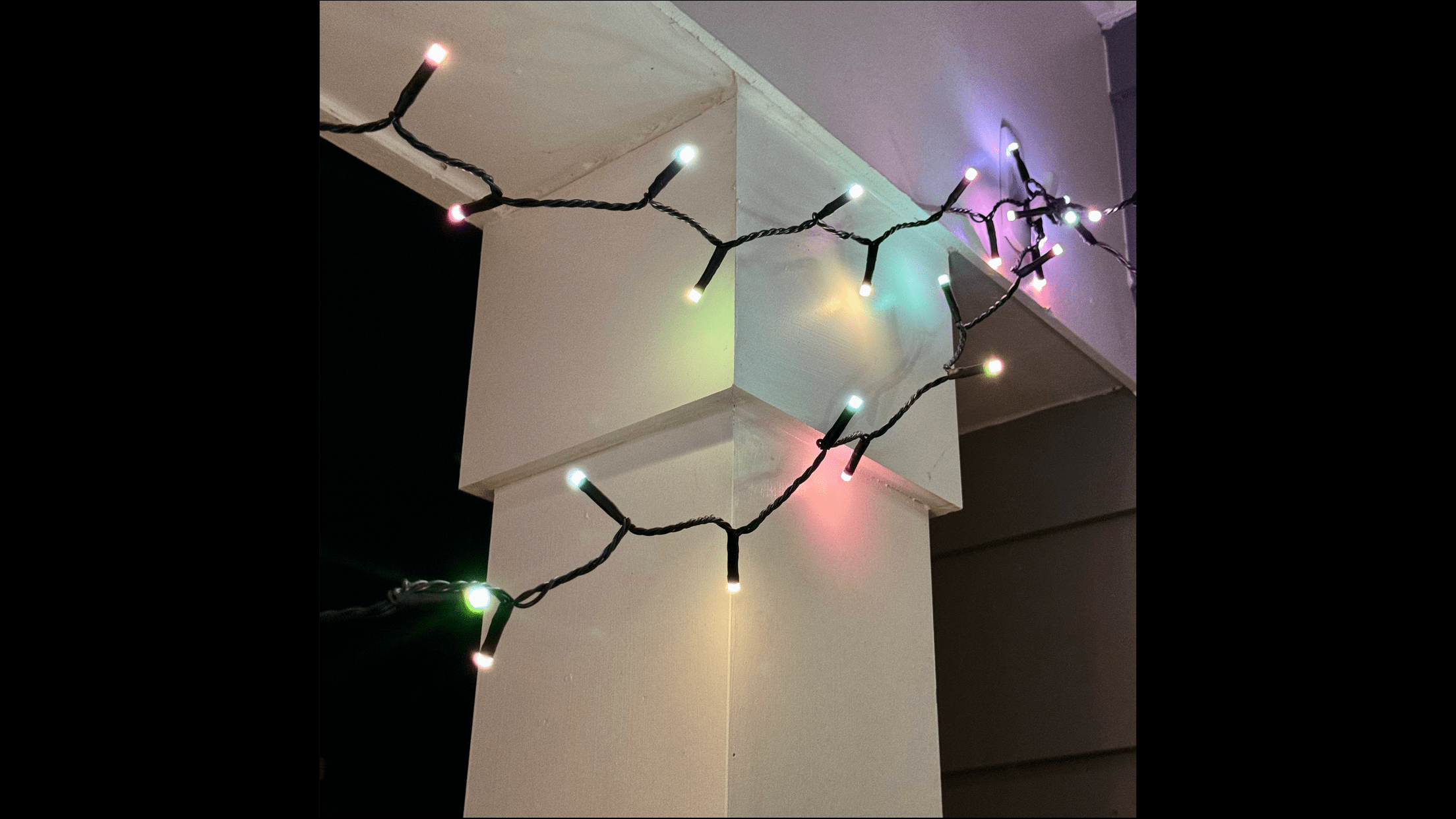 Philips Hue Festavia lights on my balcony.
