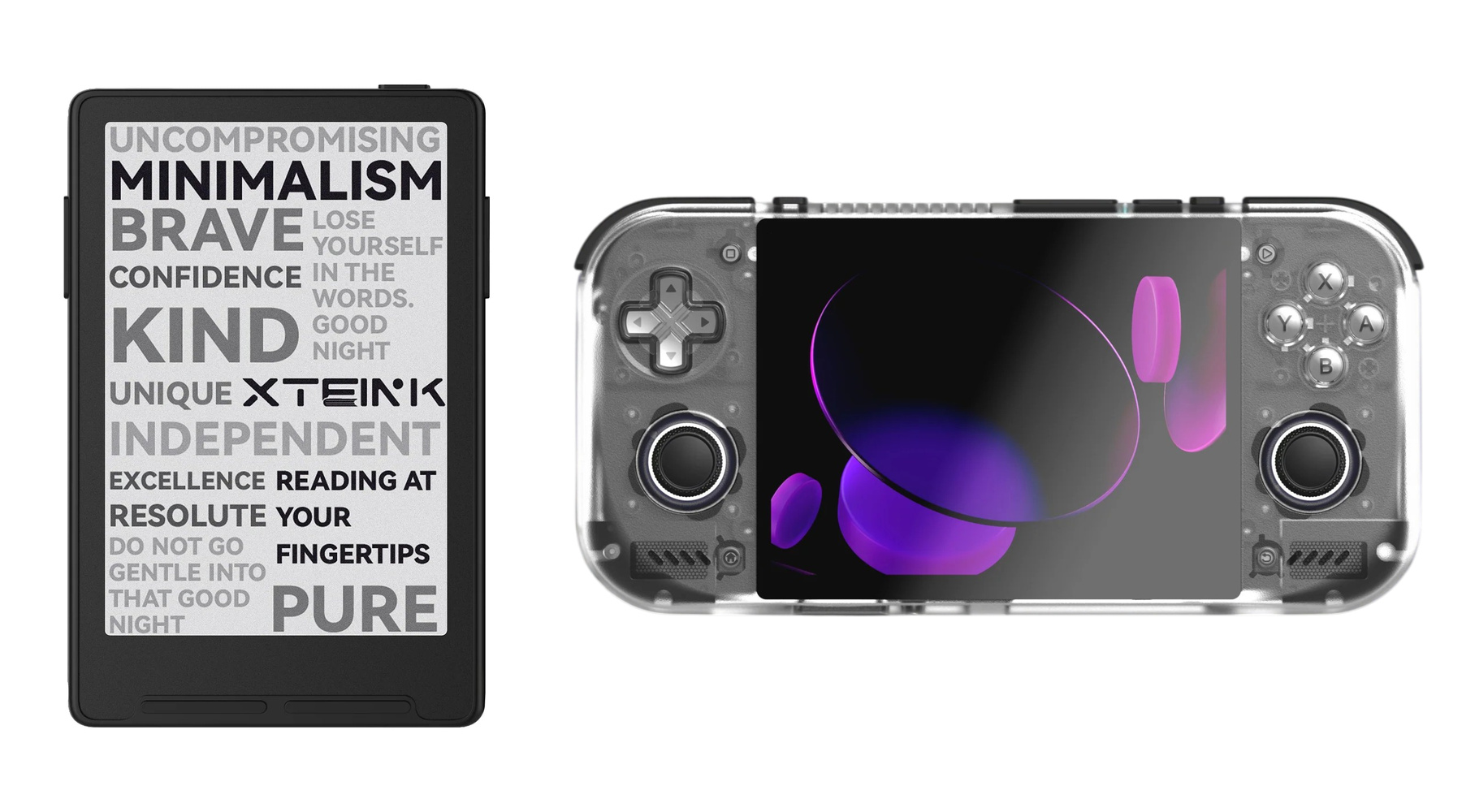 The XTEINK 4 Pro and Retroid Pocket Nova.