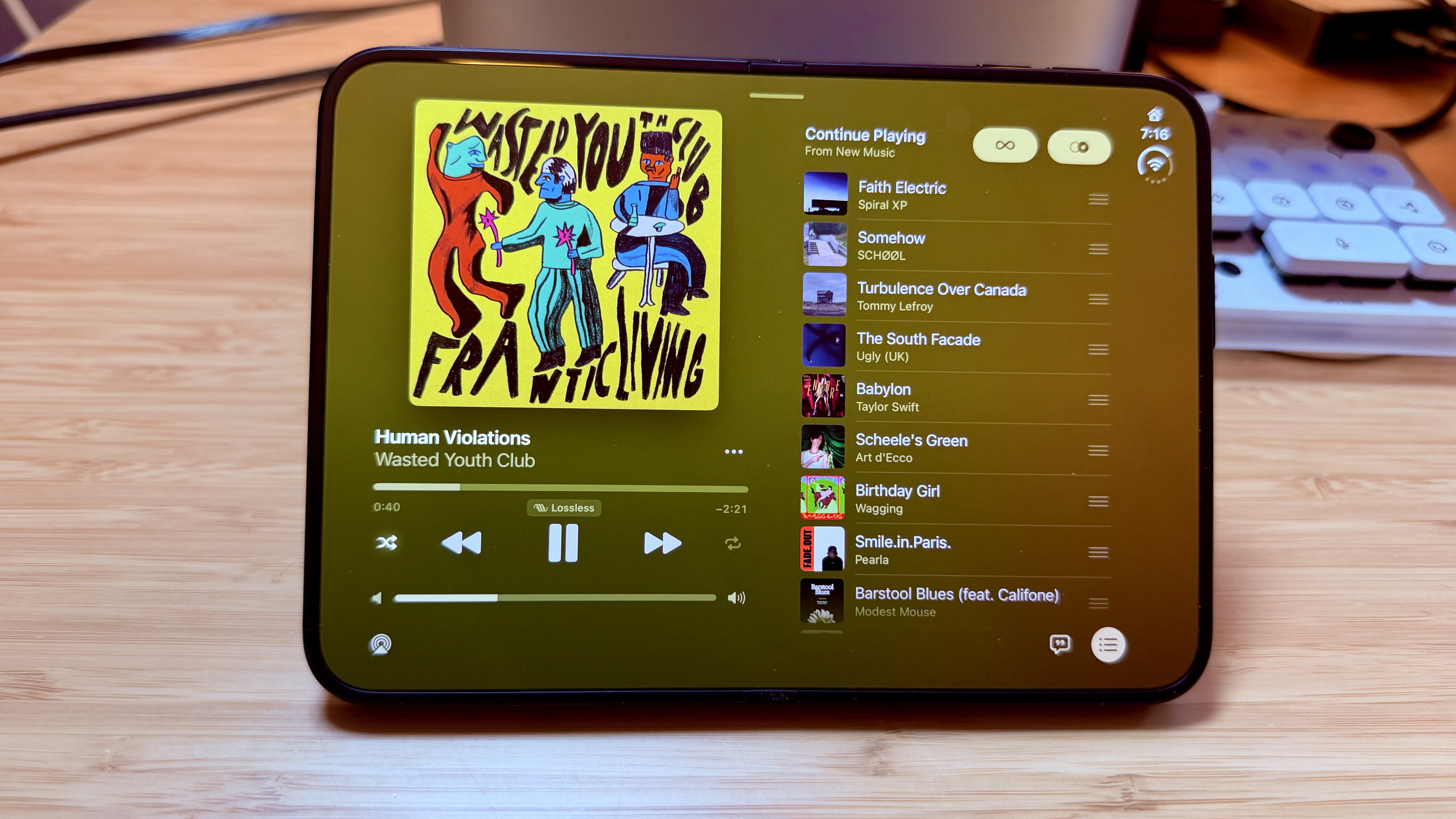 Music on the Duo.