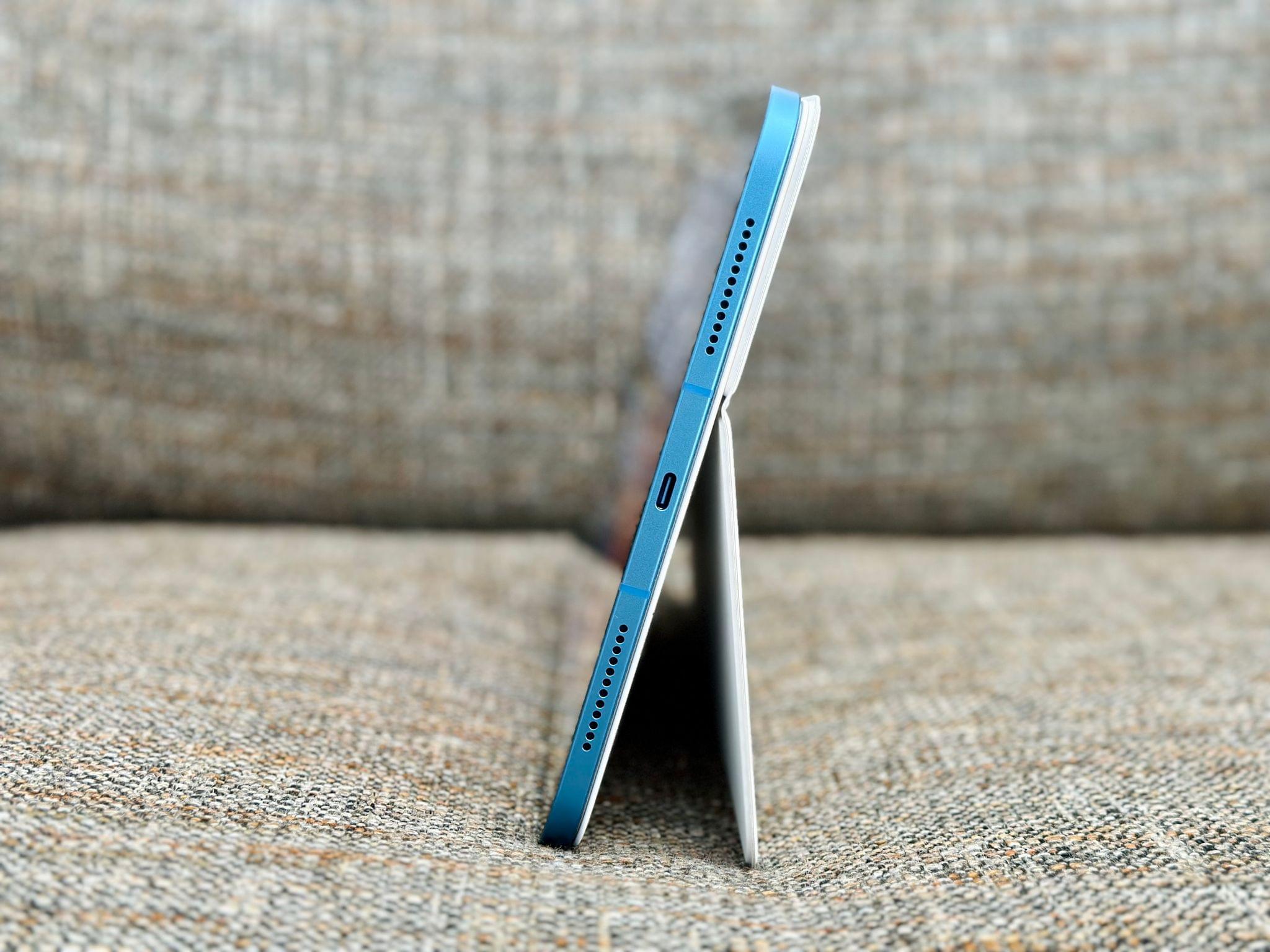 The Folio's angle can be adjusted to an upright position.