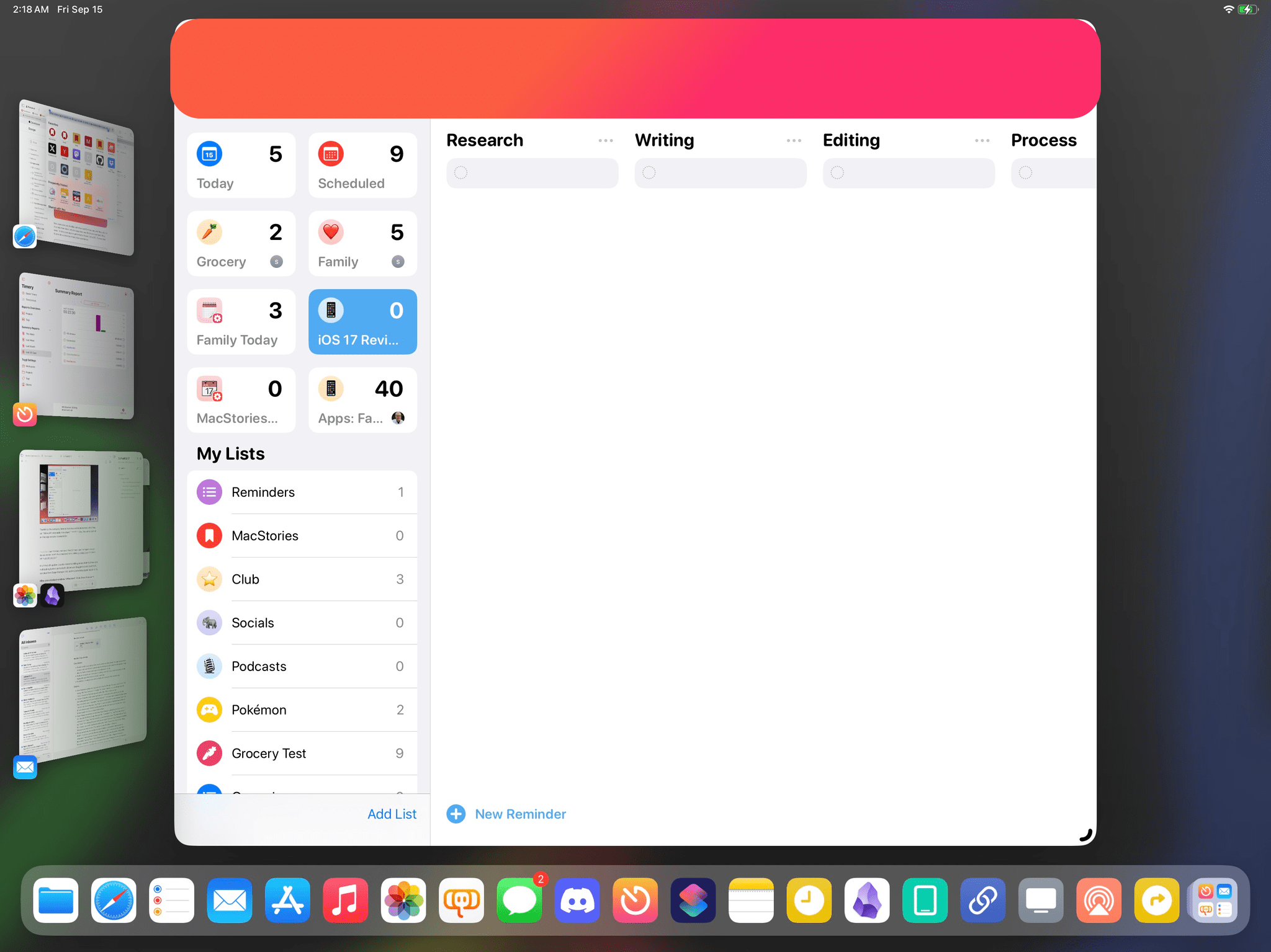 This is the part you can grab in iPadOS 17. Much better.