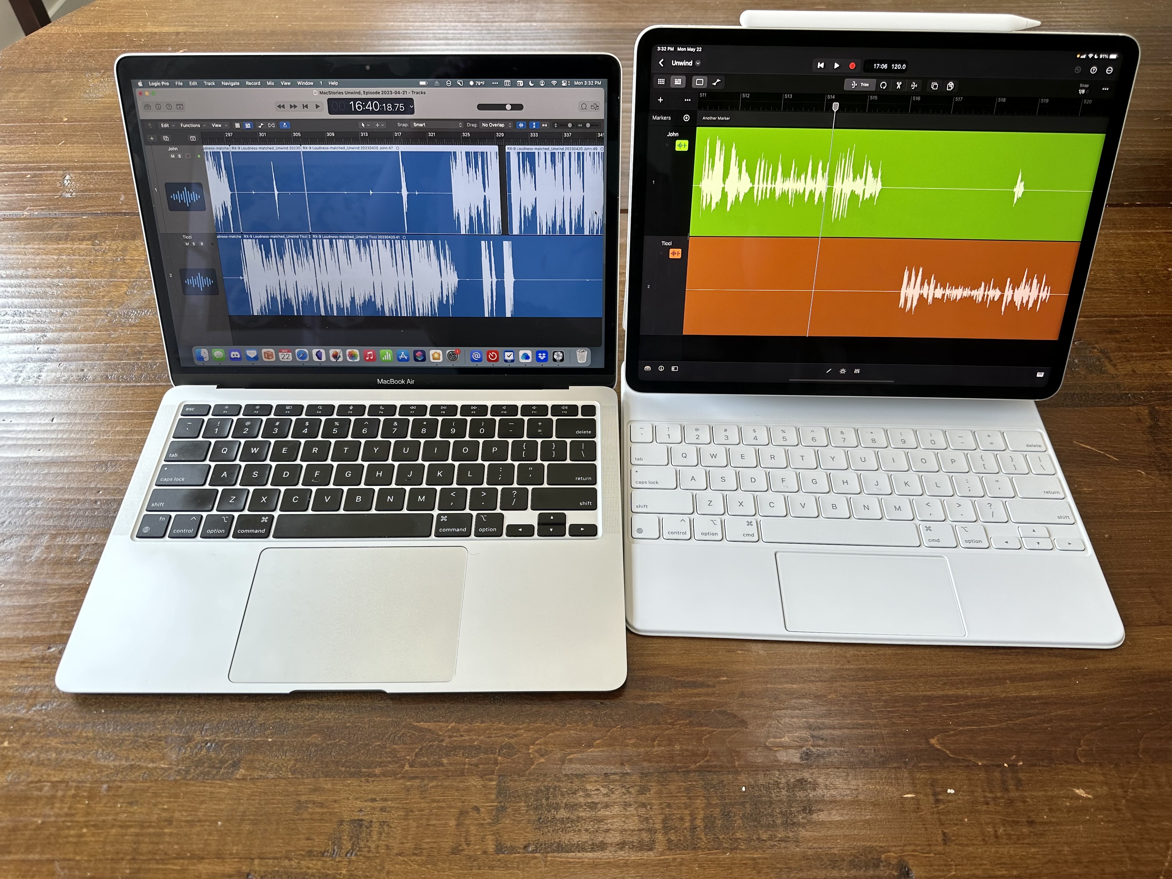Logic Pro for the Mac looks old in contrast to the iPad version.