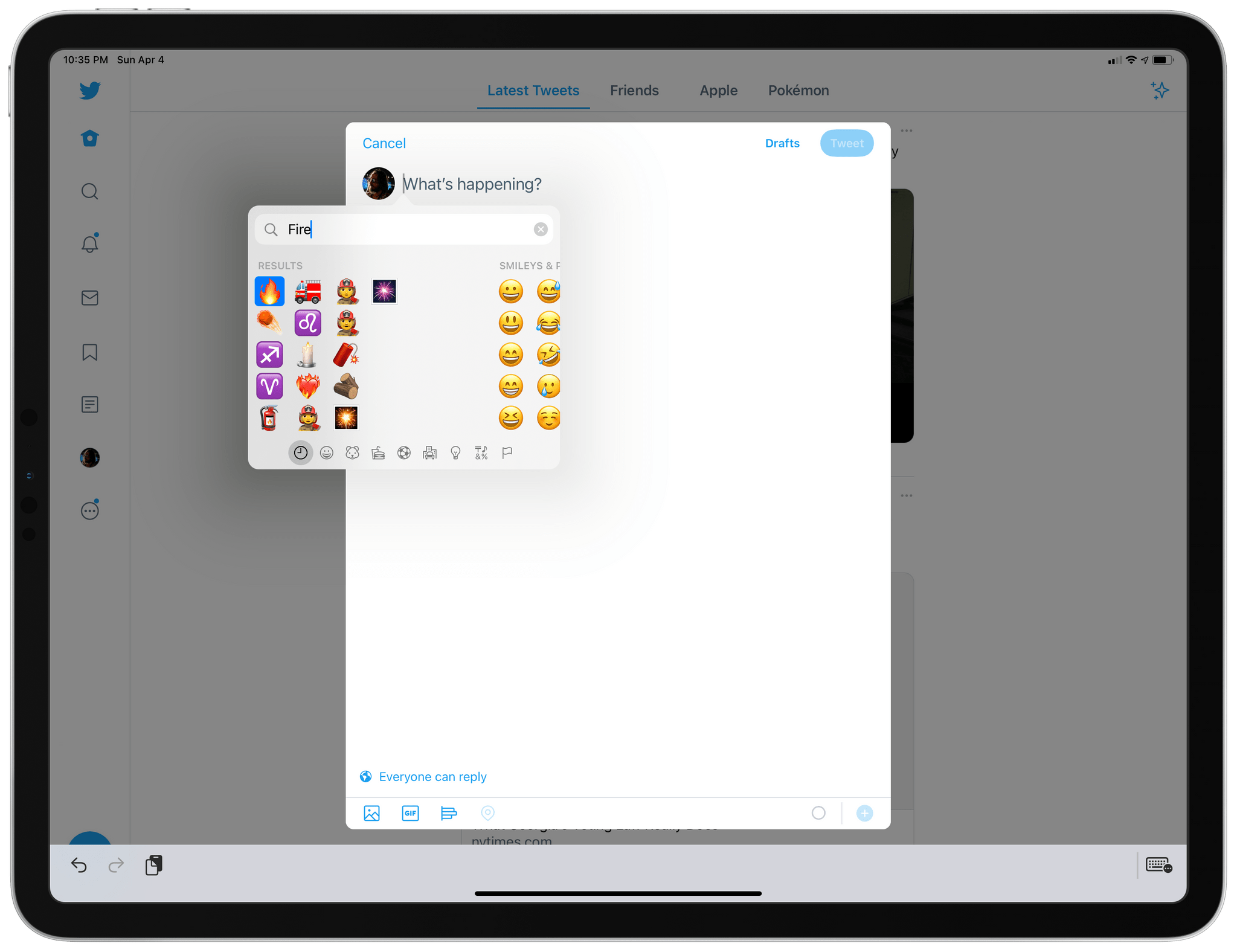 You can now search for emoji in iPadOS 14.5.