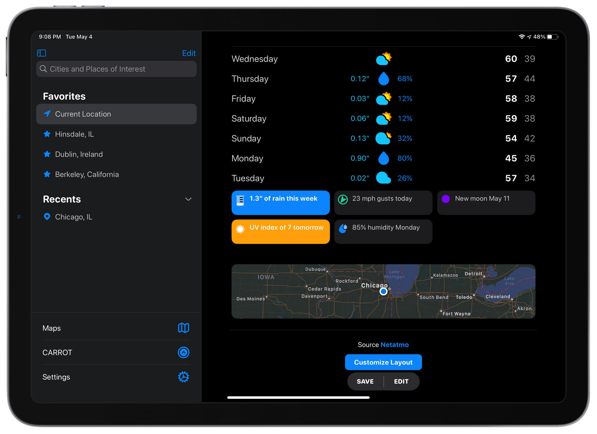 ultrpremium club carrot weather