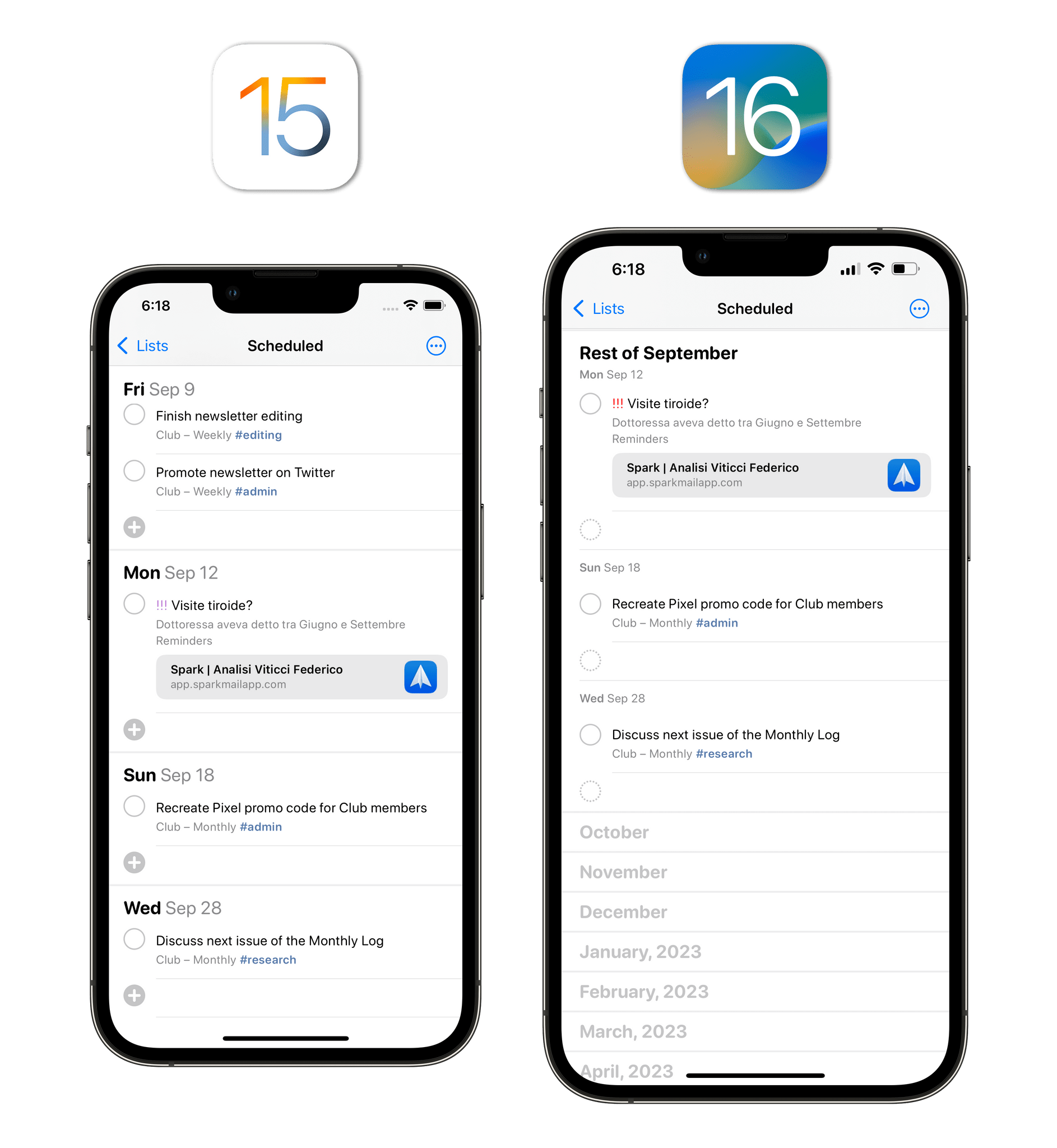 ios 16 reminders