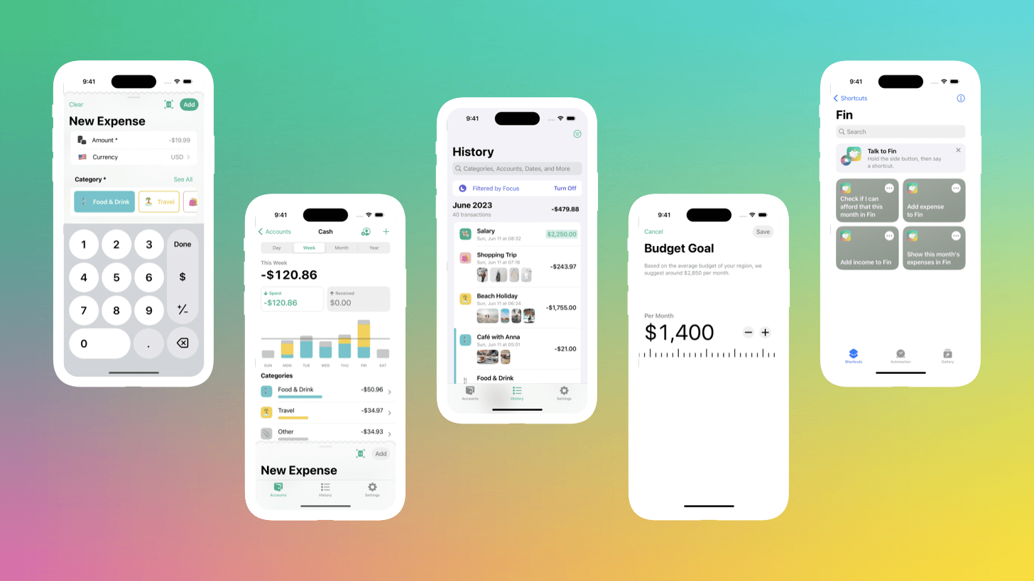 Fin: Beautiful Budget Tracker for iPhone, iPad, and Apple Watch