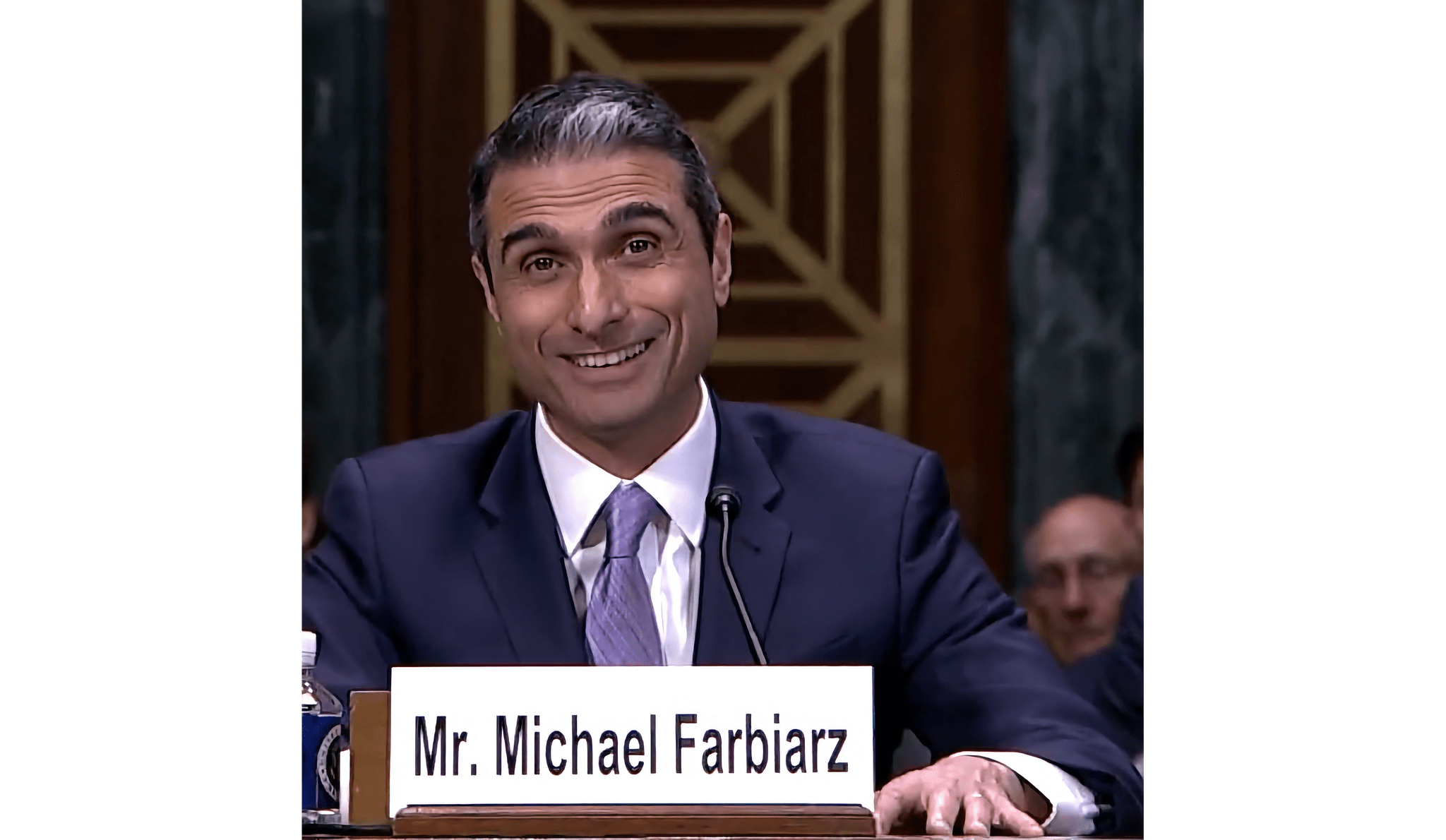 Say hello to Judge Farbiarz, who will be overseeing the DOJ's case against Apple. Source: [Wikipedia](https://en.wikipedia.org/wiki/Michael_E._Farbiarz#/media/File:Michael_Farbiarz.jpg).