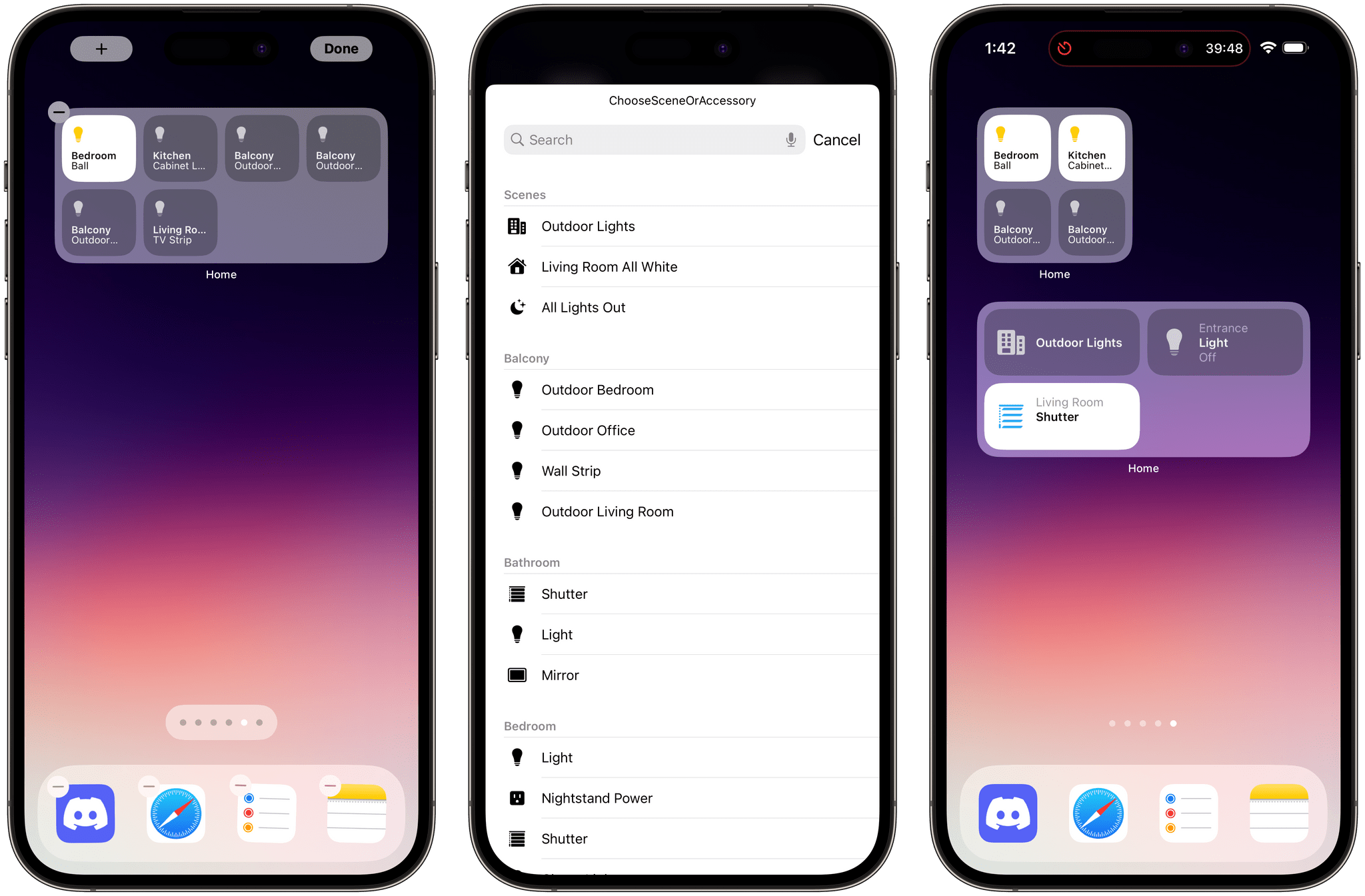 The new, interactive and configurable Home widget in iOS 17.