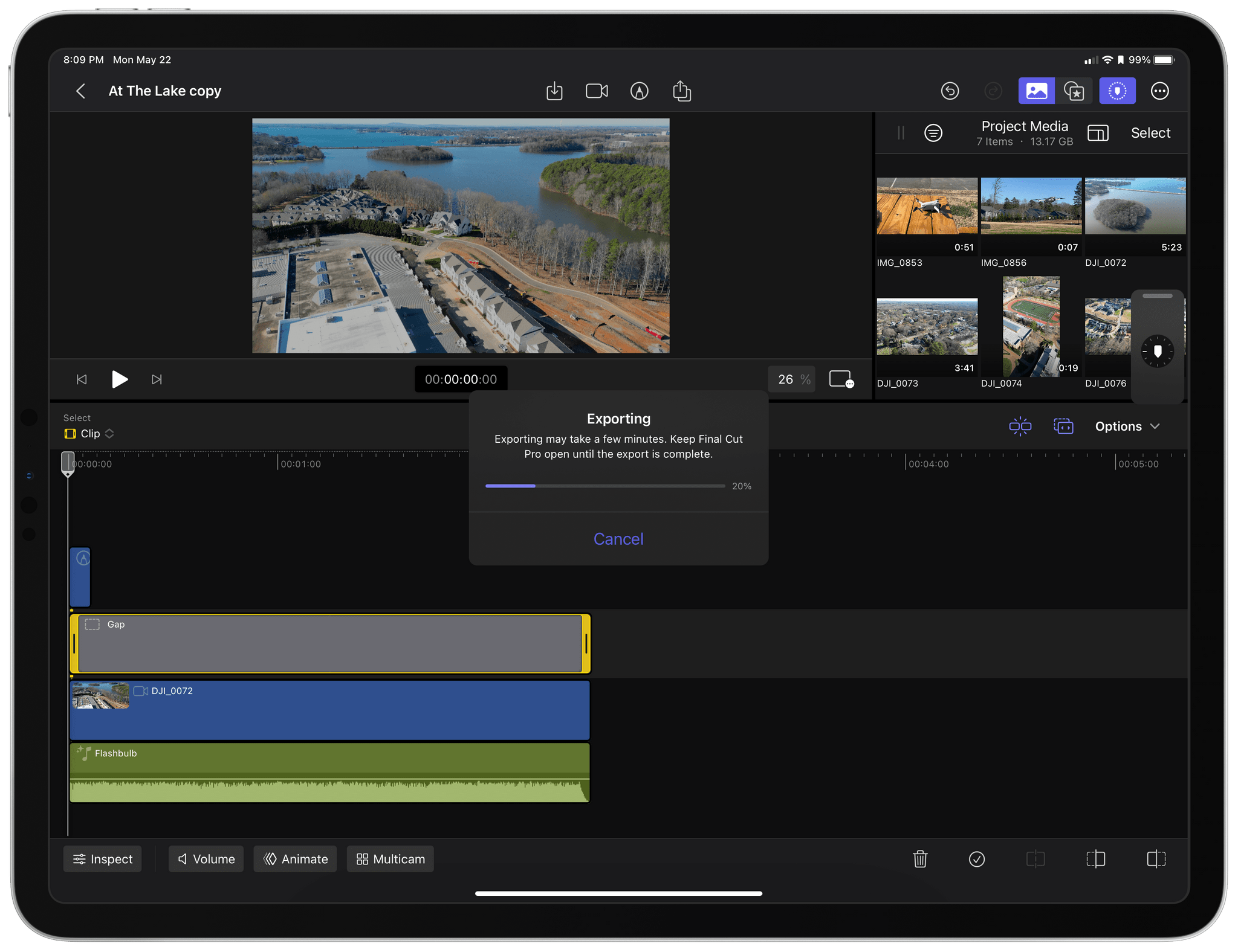 Exporting from Final Cut Pro for iPad.