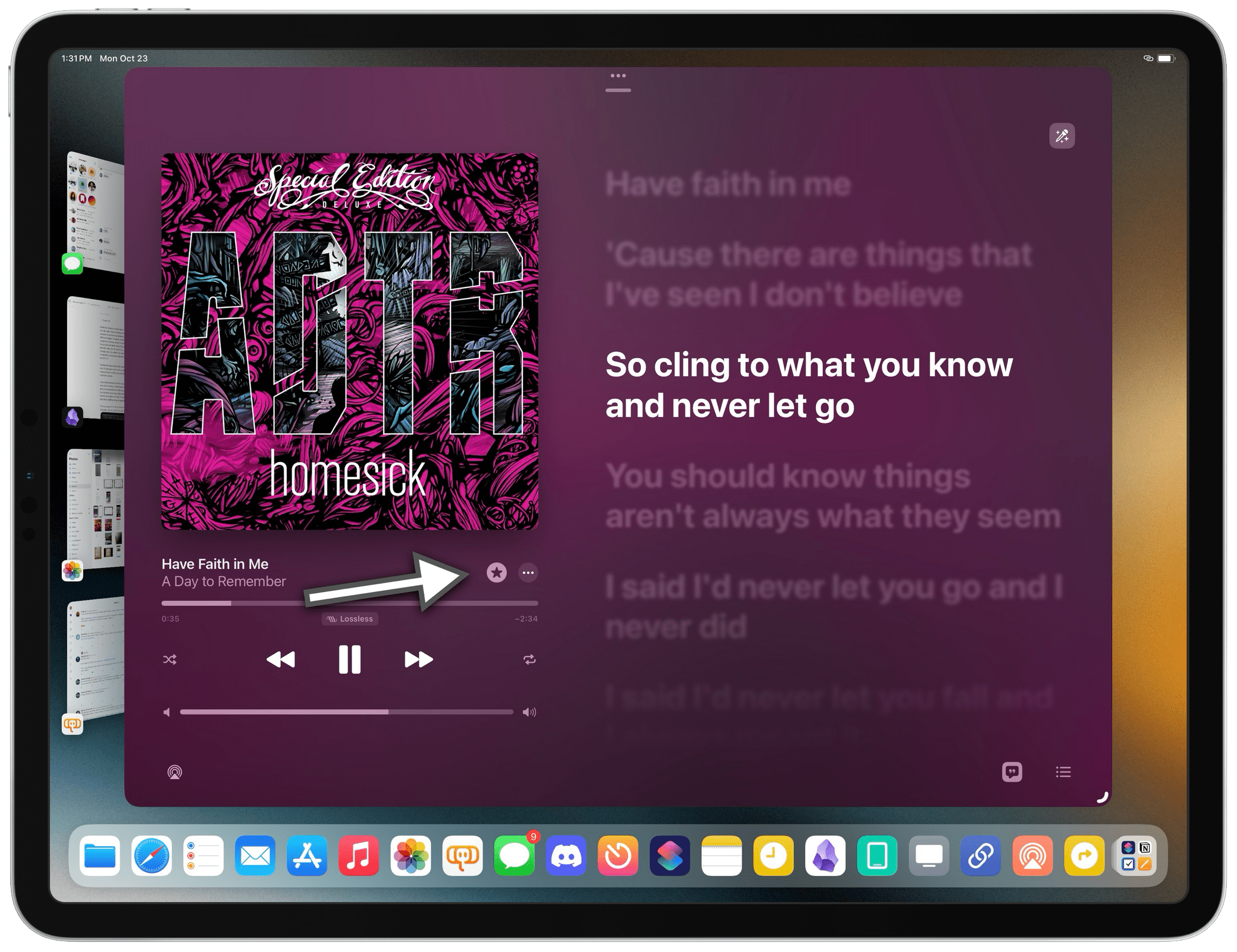 The Favorite button is now *very* prominent in different screens of the Music app, which makes it easier than before to build a collection of favorite songs, albums, and playlists. The animation when you tap it is also nice.