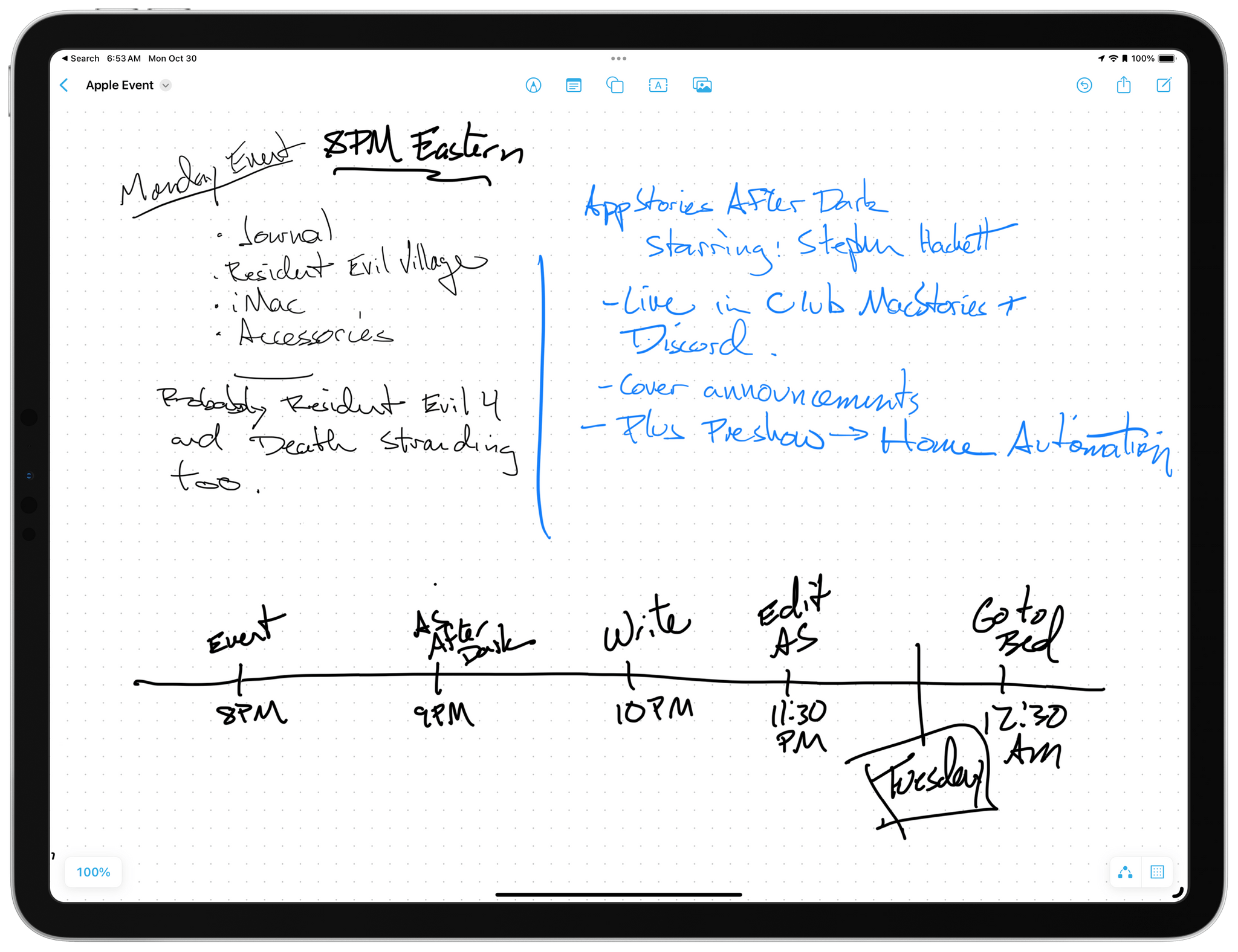 I don't draw, but Rock Paper Pencil is great for planning projects in Freeform or an app like [MindNode](https://www.mindnode.com).