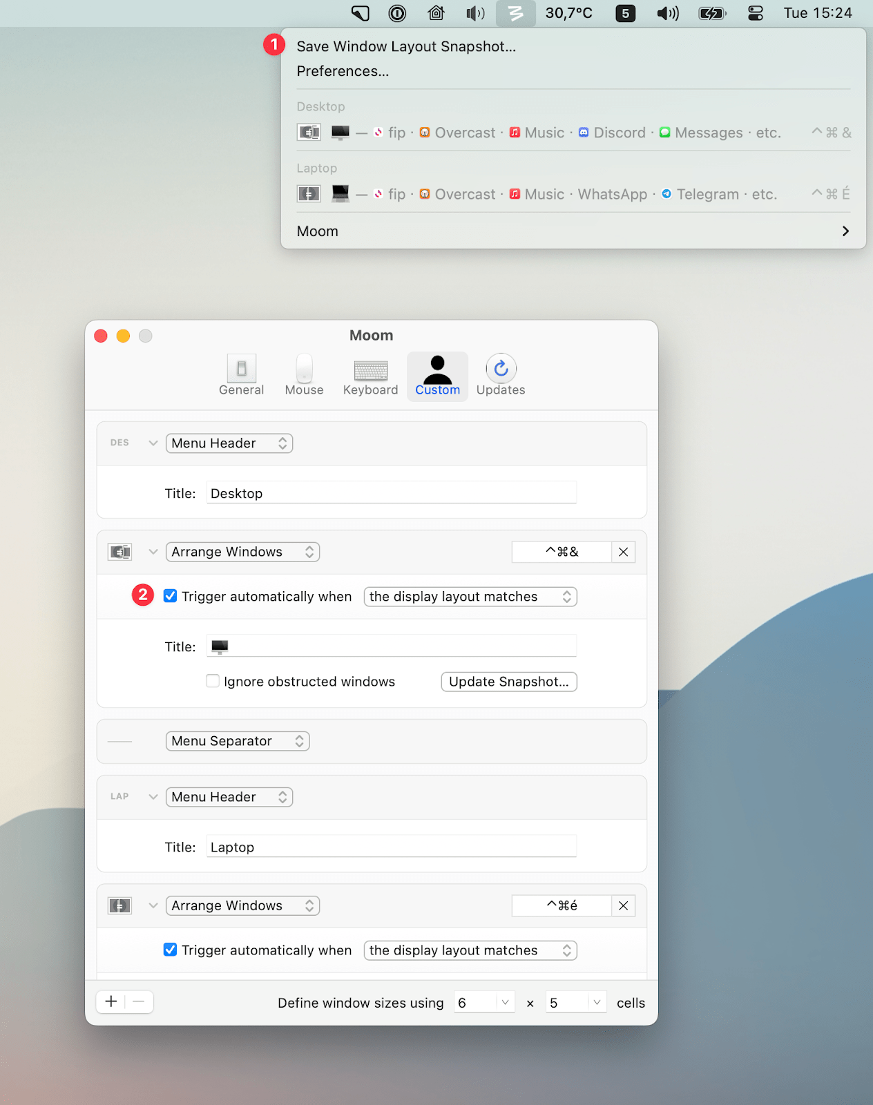 Using Moom and BetterTouchTool to Reset My Windows Layouts between ...