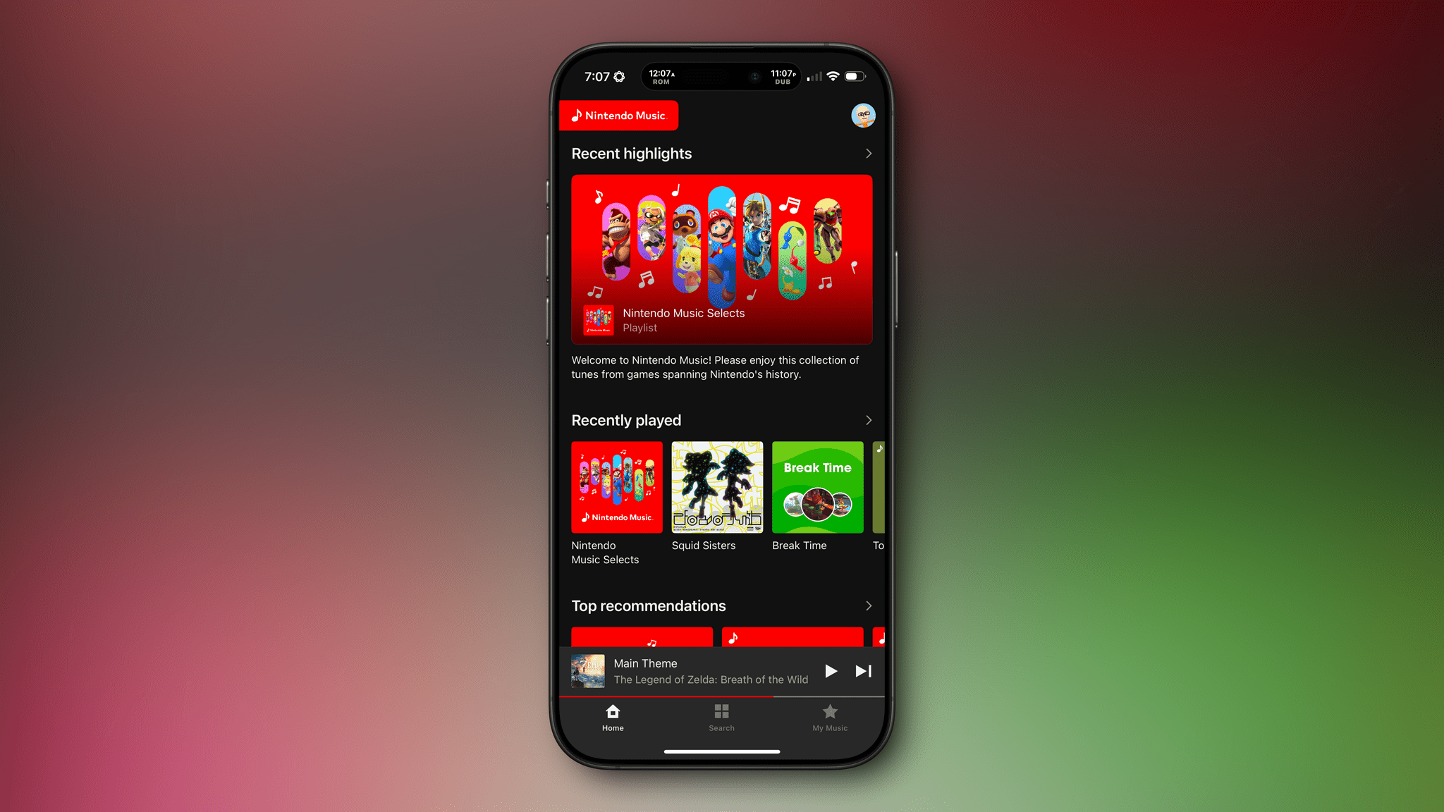 Nintendo Releases a Music App