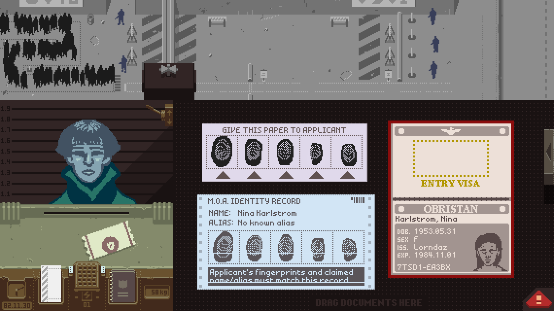 Let's Play Papers, Please (Beta) - Blind - Day 7 - Strip Search