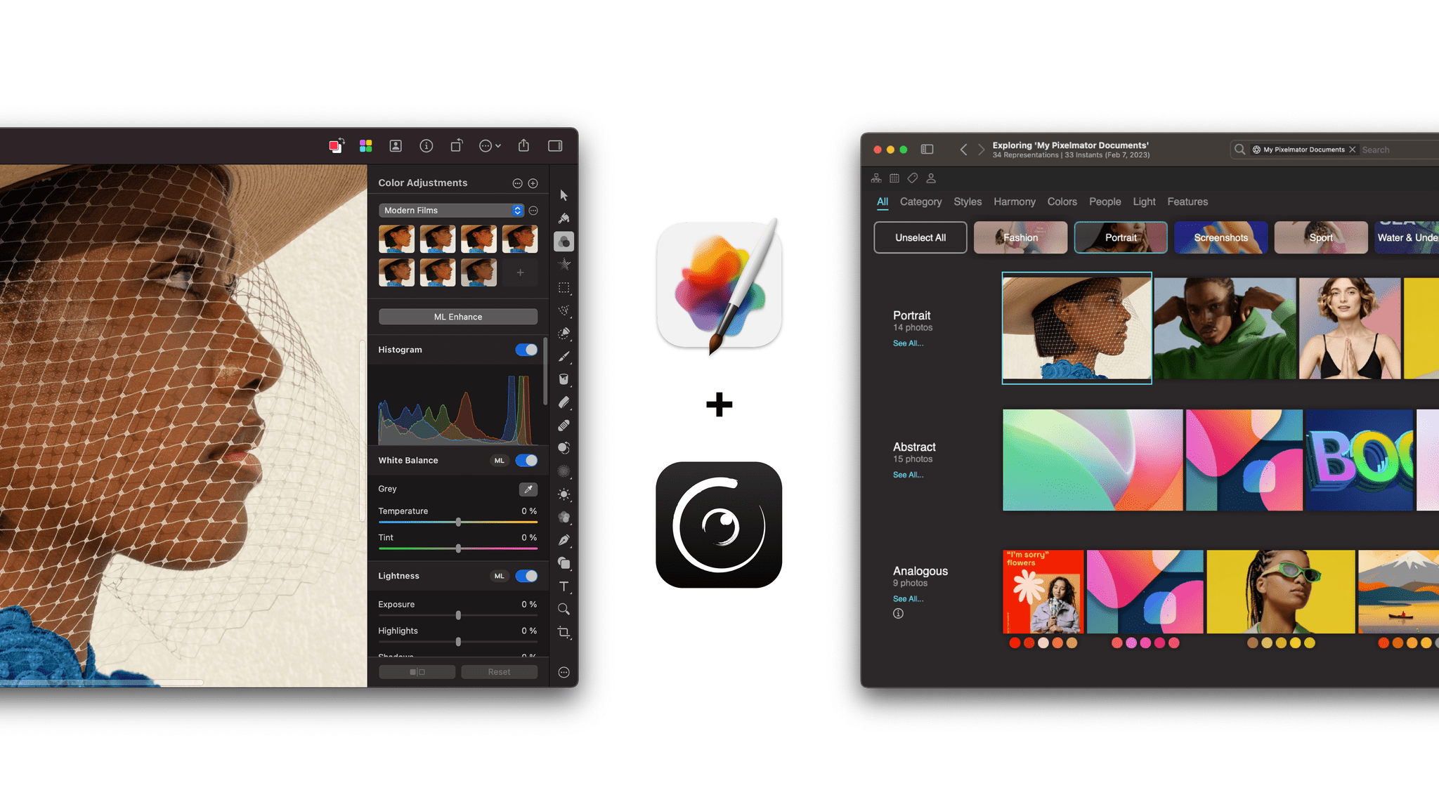 Pixelmator Photo 1.2 Adds Cursor and Split View Support, ML Match Colors,  and More - MacStories